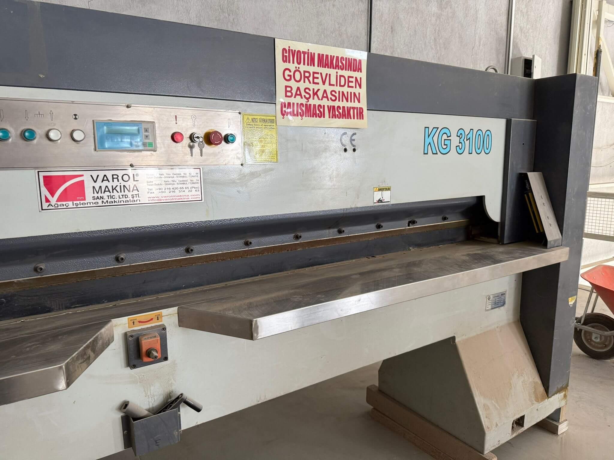 Fnt Kg 3100 Kaplama Kesim Makinası (2013)