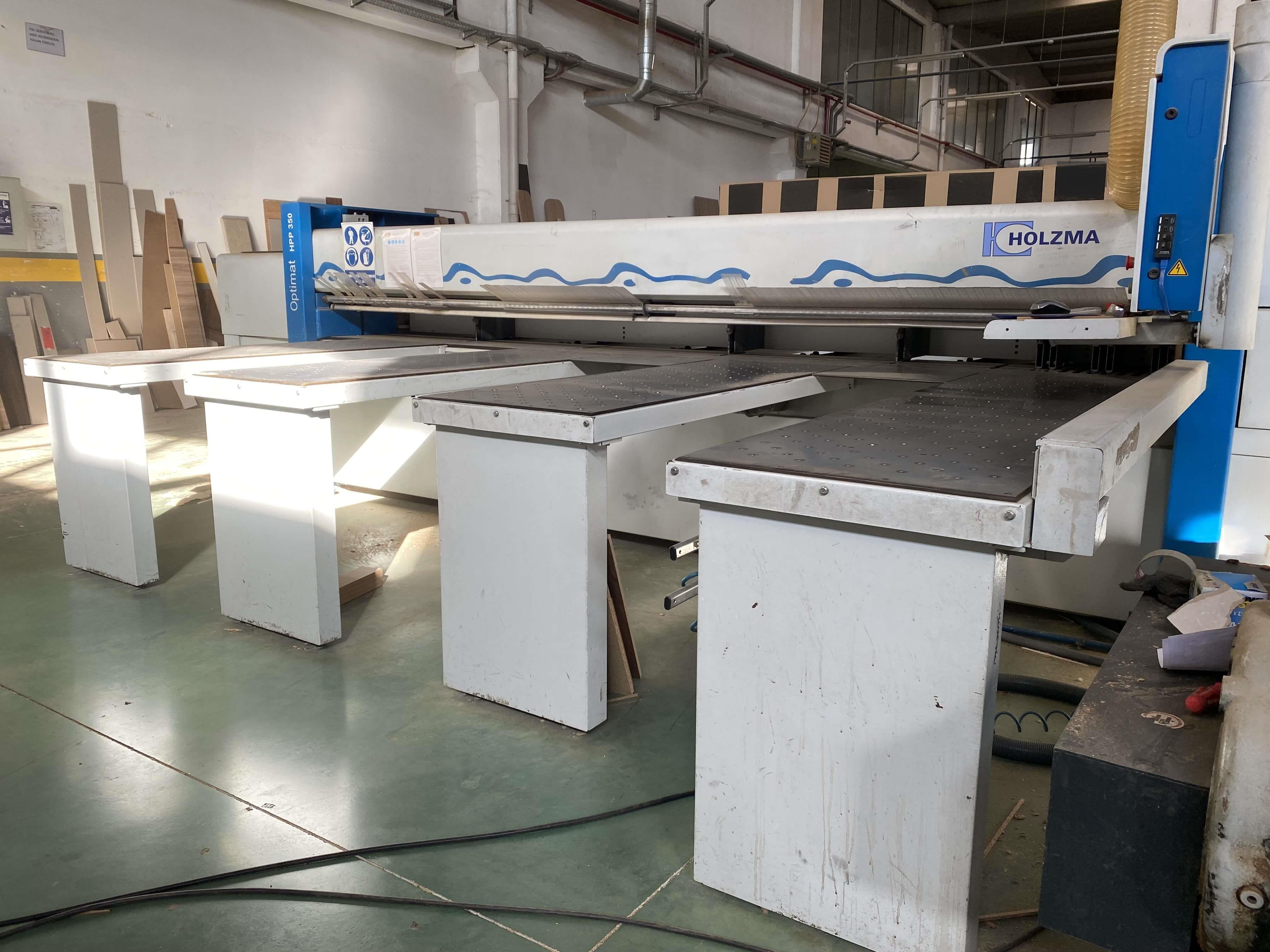 Holzma Optimat Hpp 350 / 43 / 43 Önden Yüklemeli Panel Ebatlama Makinesi (2005) 