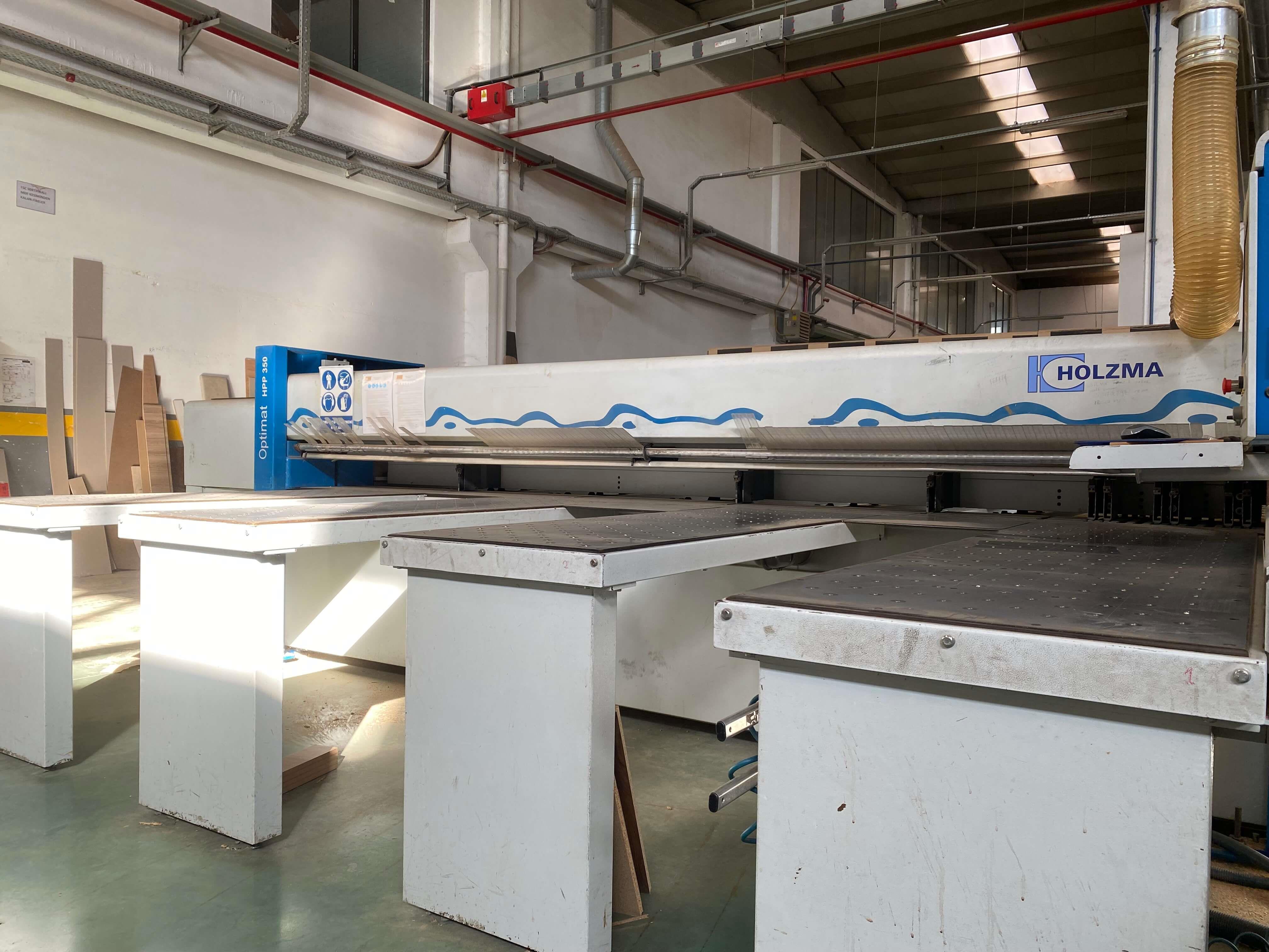 Holzma Optimat Hpp 350 / 43 / 43 Önden Yüklemeli Panel Ebatlama Makinesi (2005) 