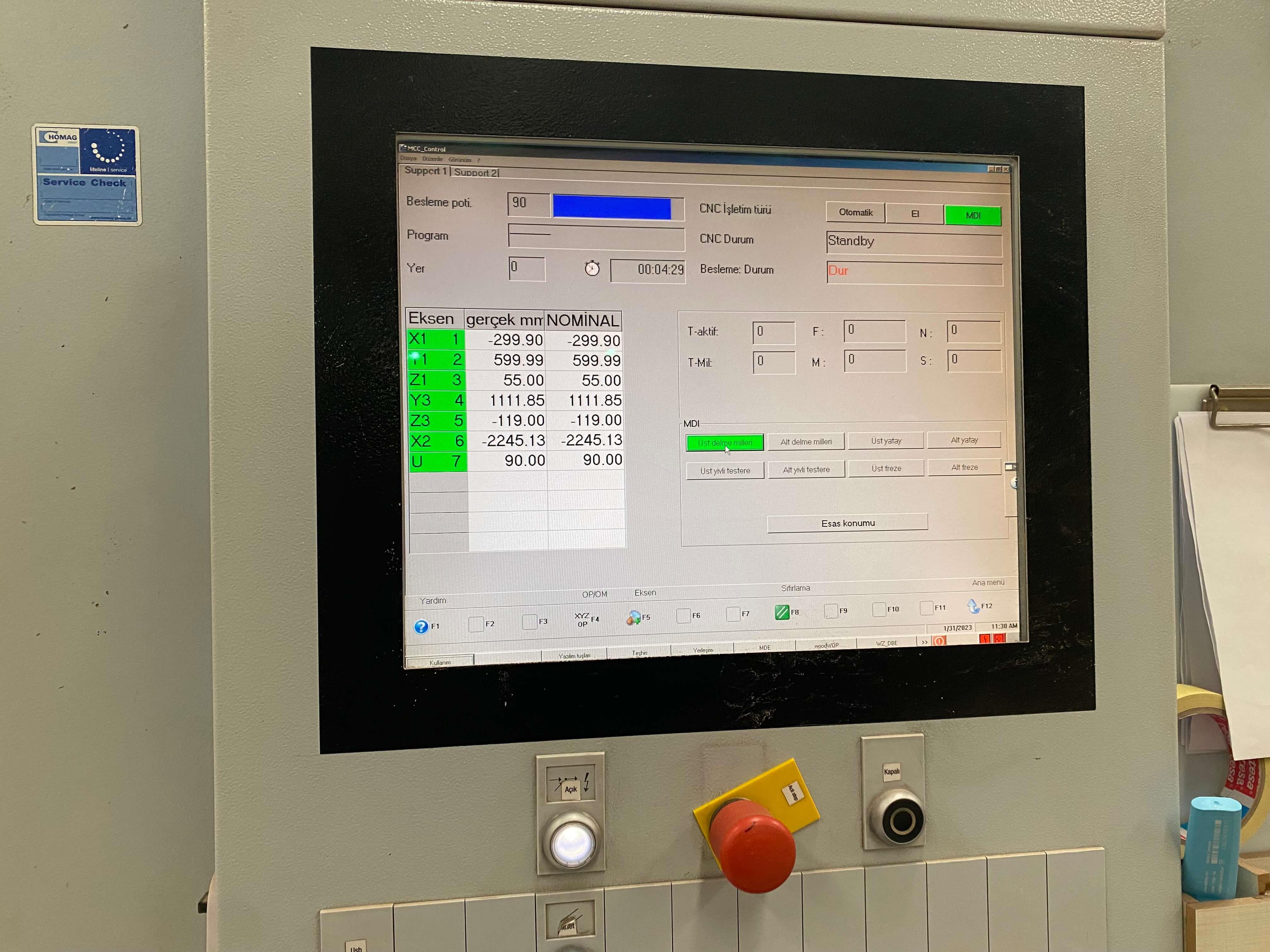 Homag Weeke BHX 500 Cnc Delik Makinesi (2009)