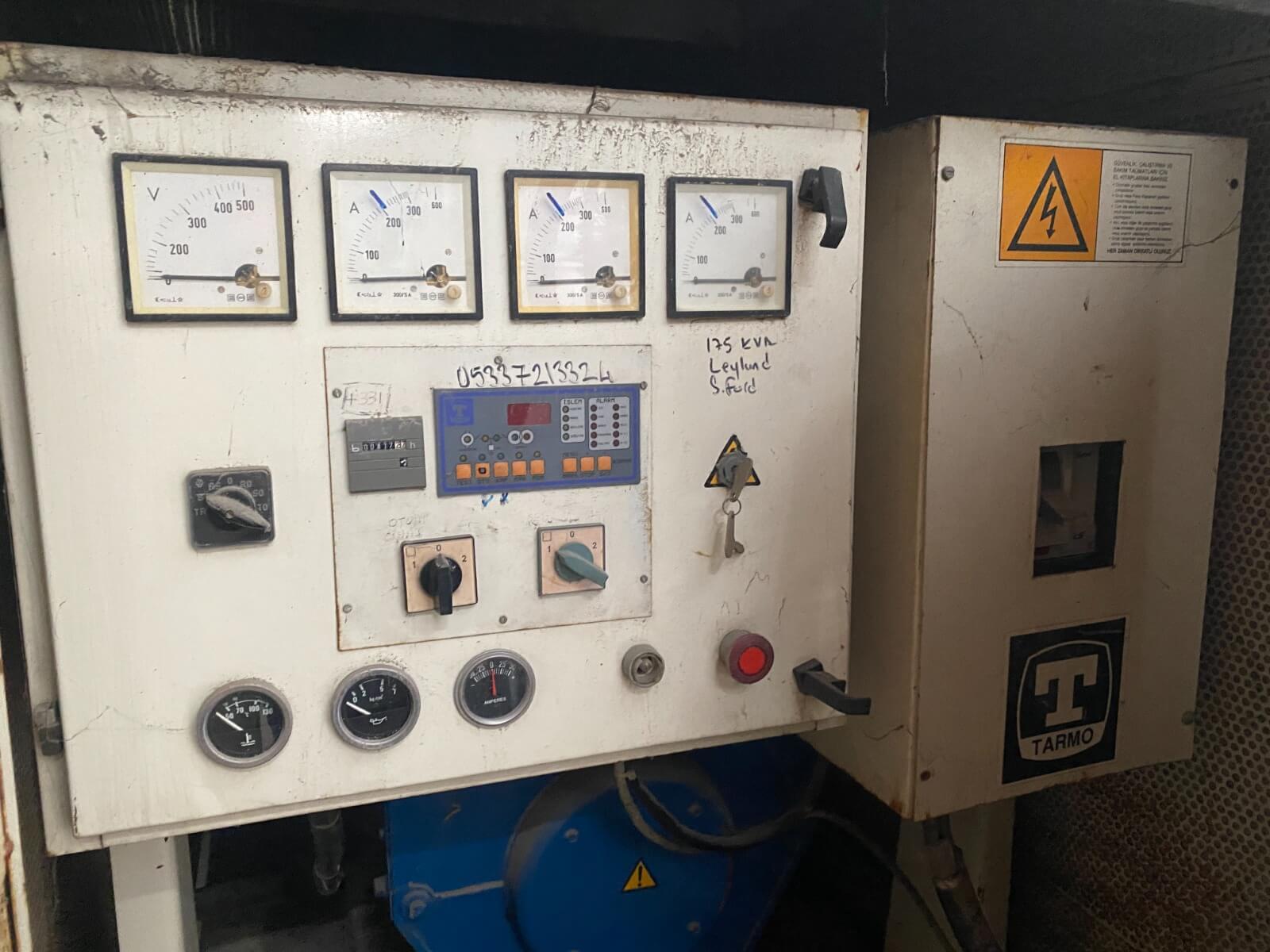 Jeneratör 175KvA Leyland Motorlu (Etiketsiz)