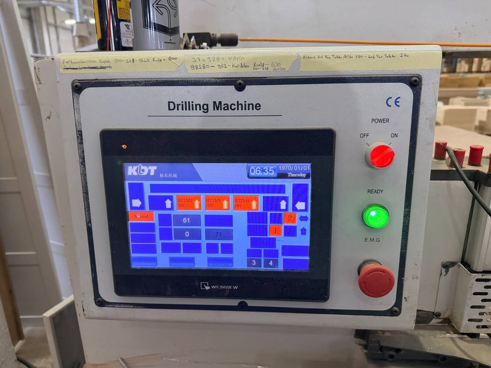 KDT DRİLLTECH 6052 5+2 Hat Tipi Çoklu Delik Makinesi (2015)