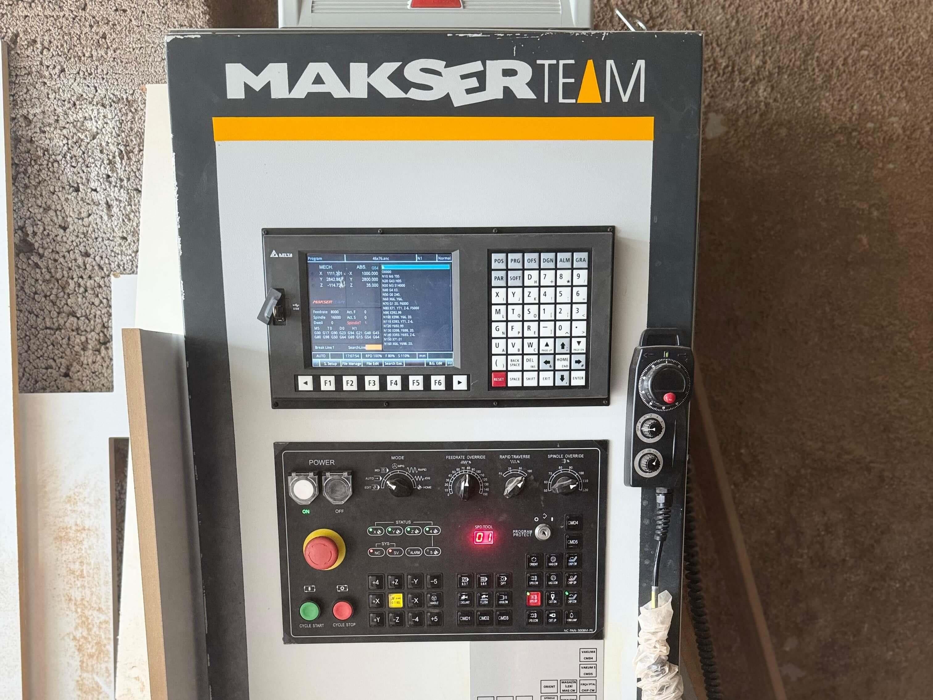 Makser 2136 Premium Süpürmeli Düz Tabla Cnc Makinesi (2024)