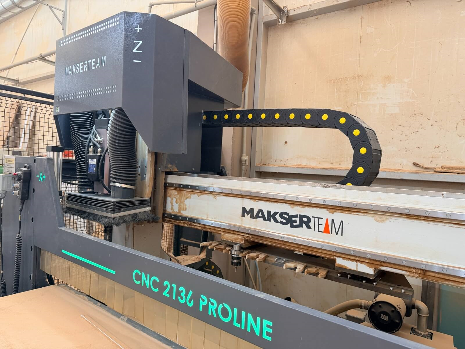 MAKSER Proline 2136 Süpürmeli Cnc Makinesi (2019)