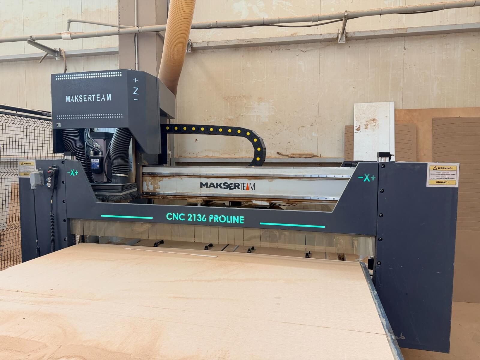 MAKSER Proline 2136 Süpürmeli Cnc Makinesi (2019)