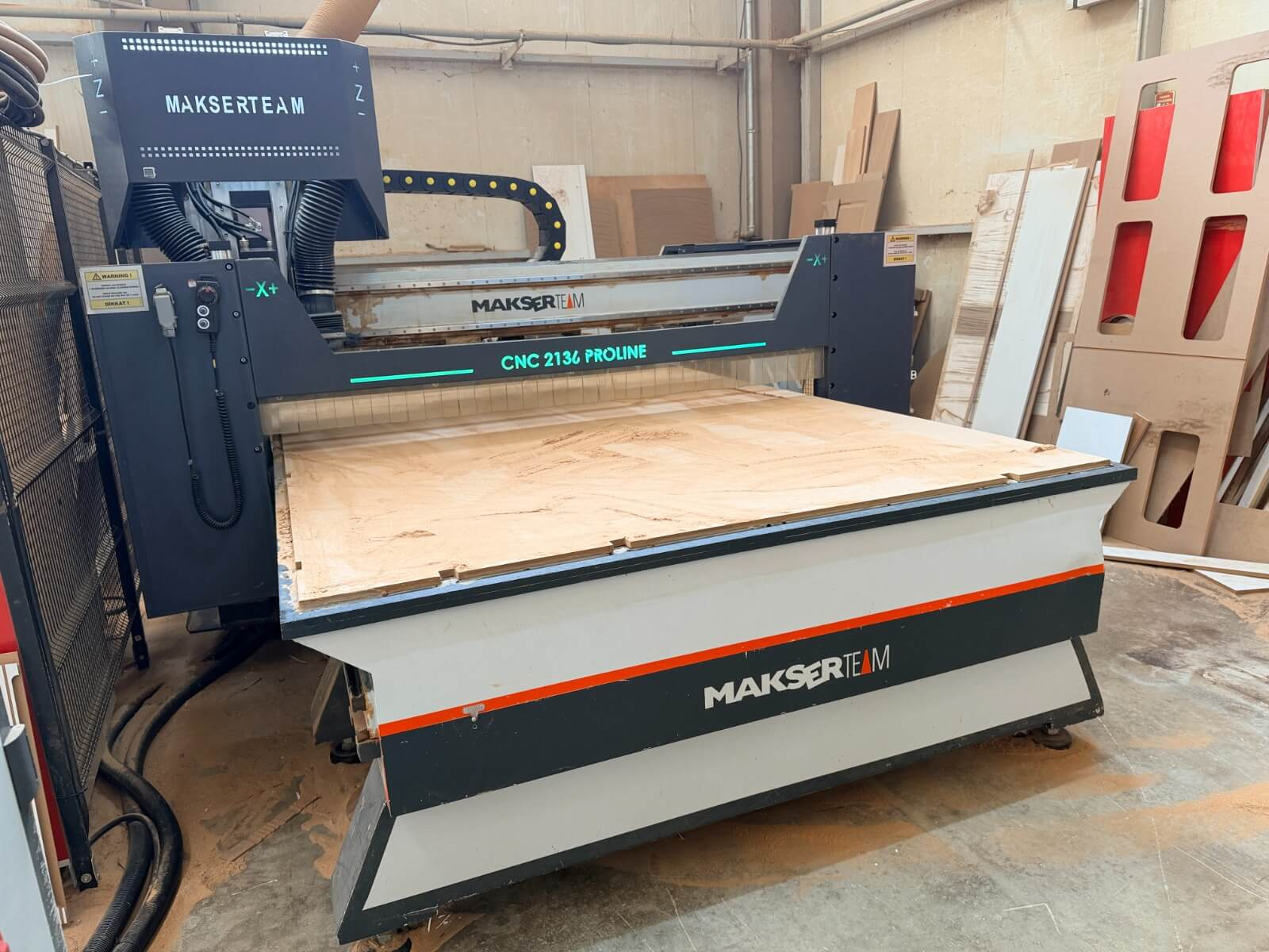 MAKSER Proline 2136 Süpürmeli Cnc Makinesi (2019)