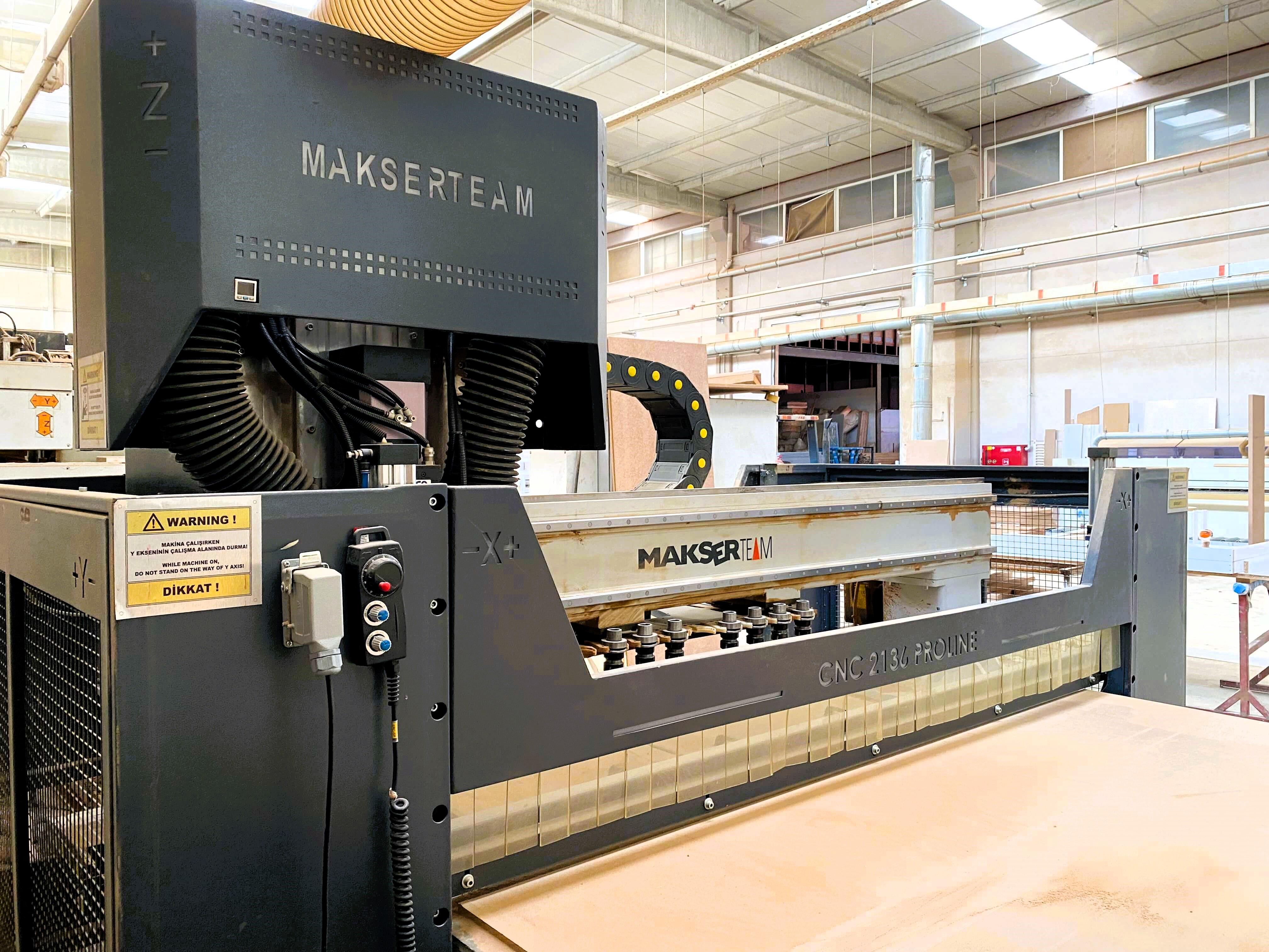 Makser Proline 2136 Süpürmeli Düz Tabla Cnc Makinesi (2019)