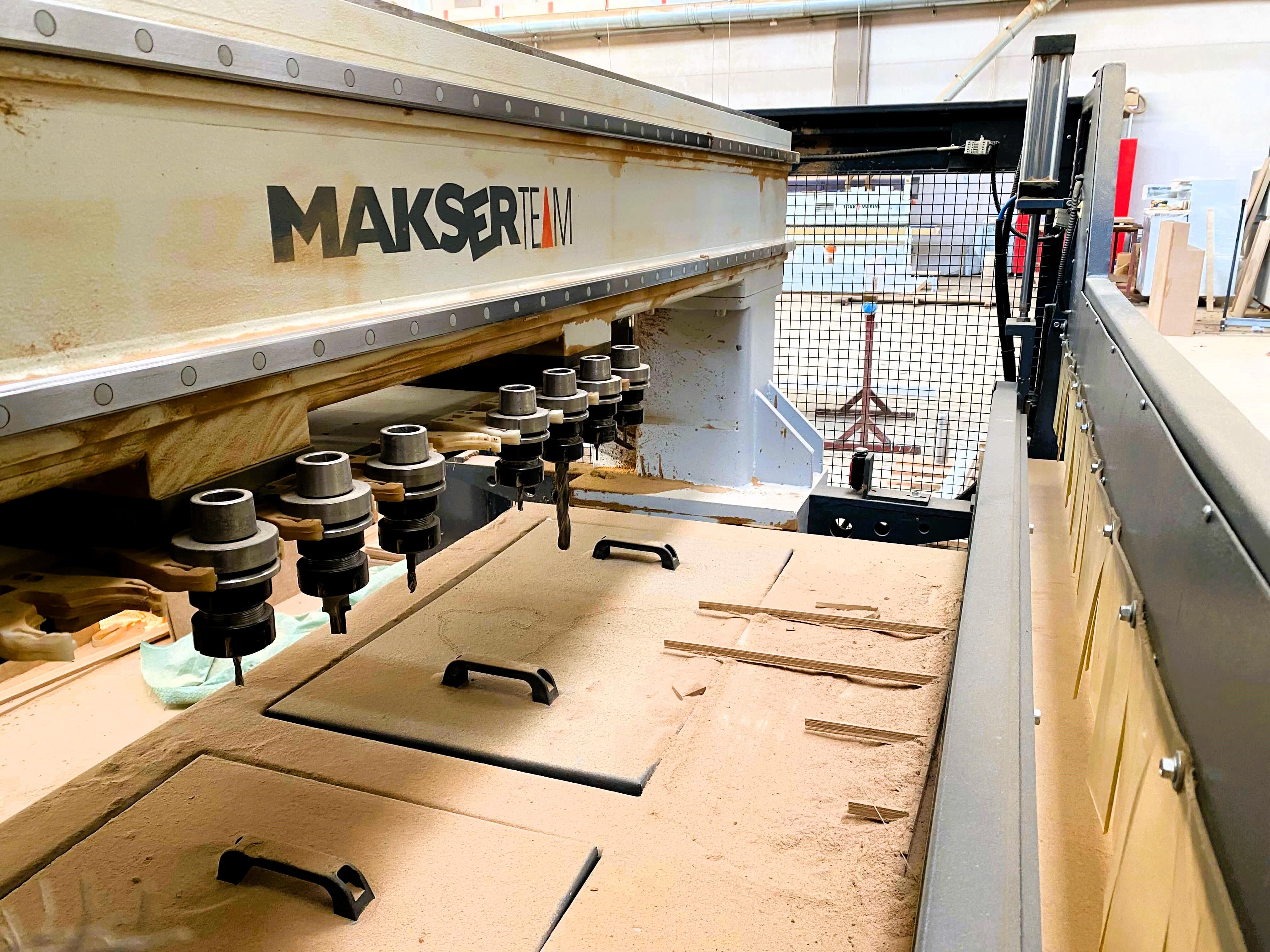 Makser Proline 2136 Süpürmeli Düz Tabla Cnc Makinesi (2019)