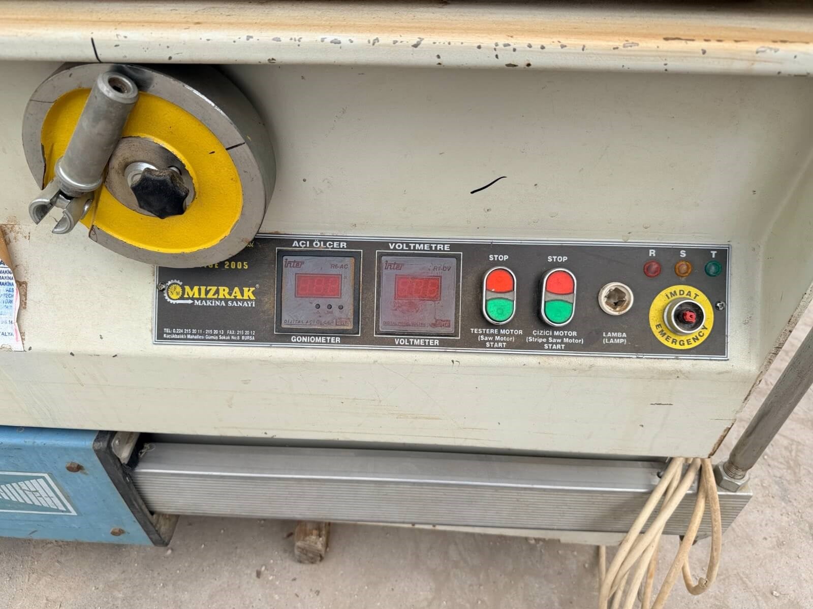 MIZRAK Prestij 2200 S Çizicili Yatar Daire Kesim Makinesi (2005)