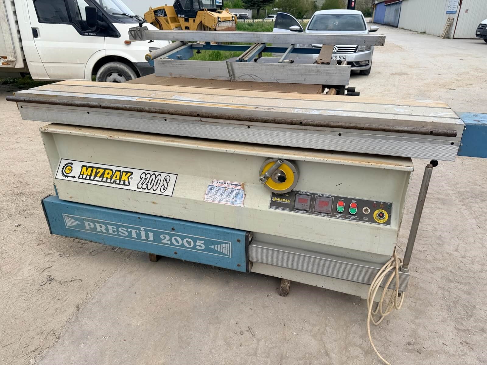 MIZRAK Prestij 2200 S Çizicili Yatar Daire Kesim Makinesi (2005)