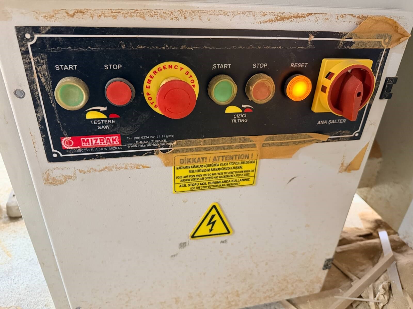 MIZRAK Special 3200 Çizicili Yatar Daire Kesim Makinesi (2019)