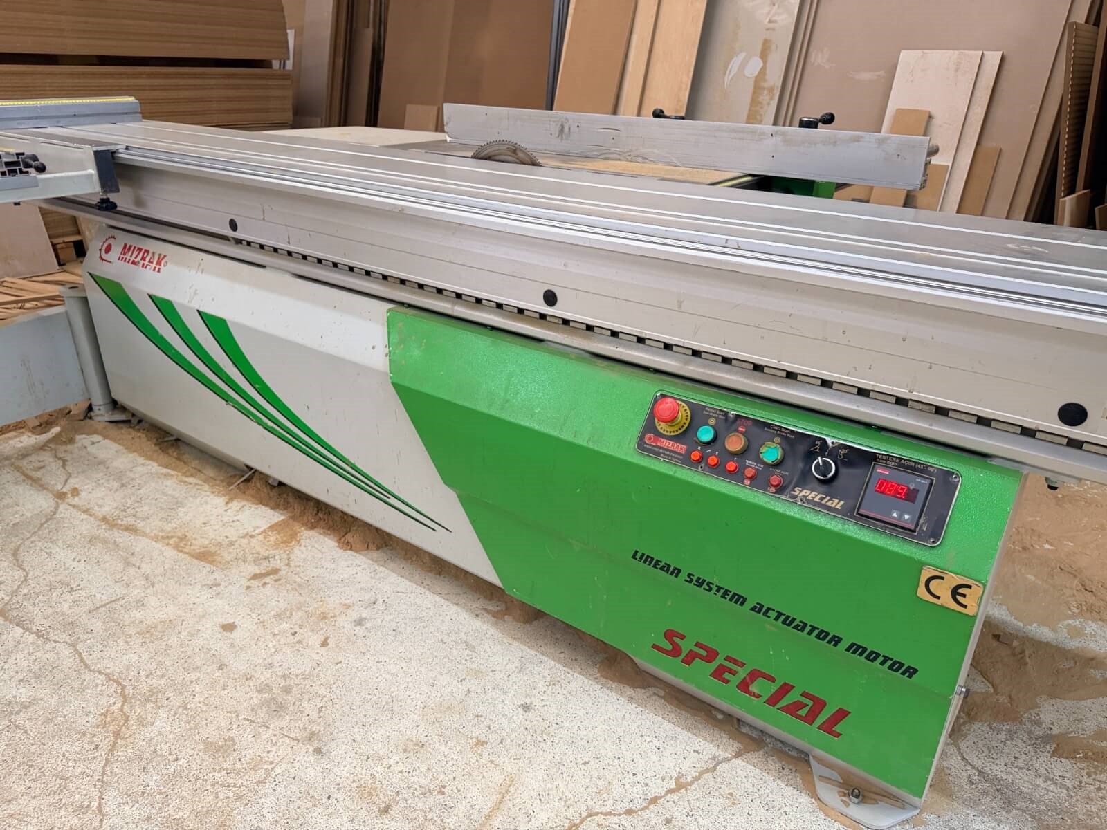 MIZRAK Special 3200 Çizicili Yatar Daire Kesim Makinesi (2019)
