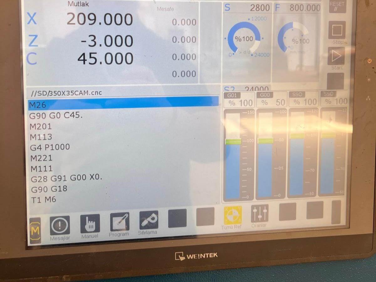 Nesto 3 Eksen Cnc Torna Makinesi (2018)