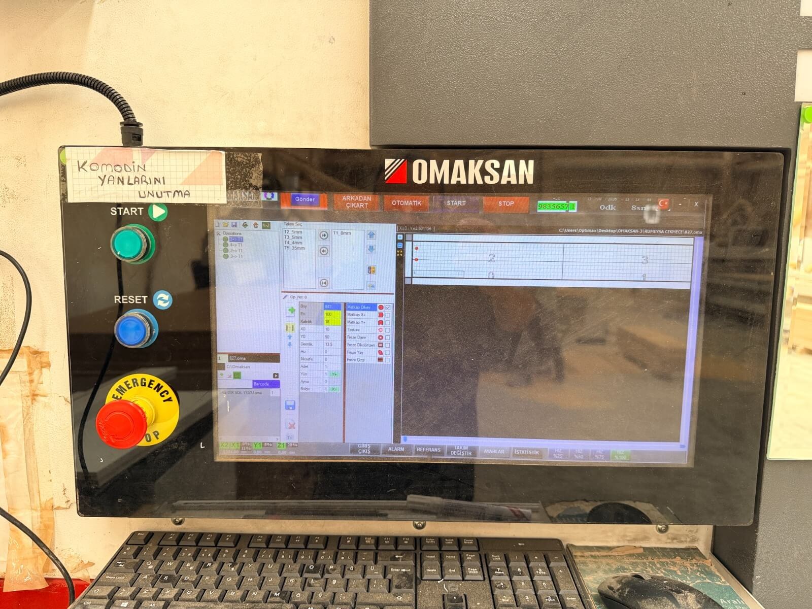 OMAKSAN 4000 X-Line Cnc Delik Makinesi (2020)
