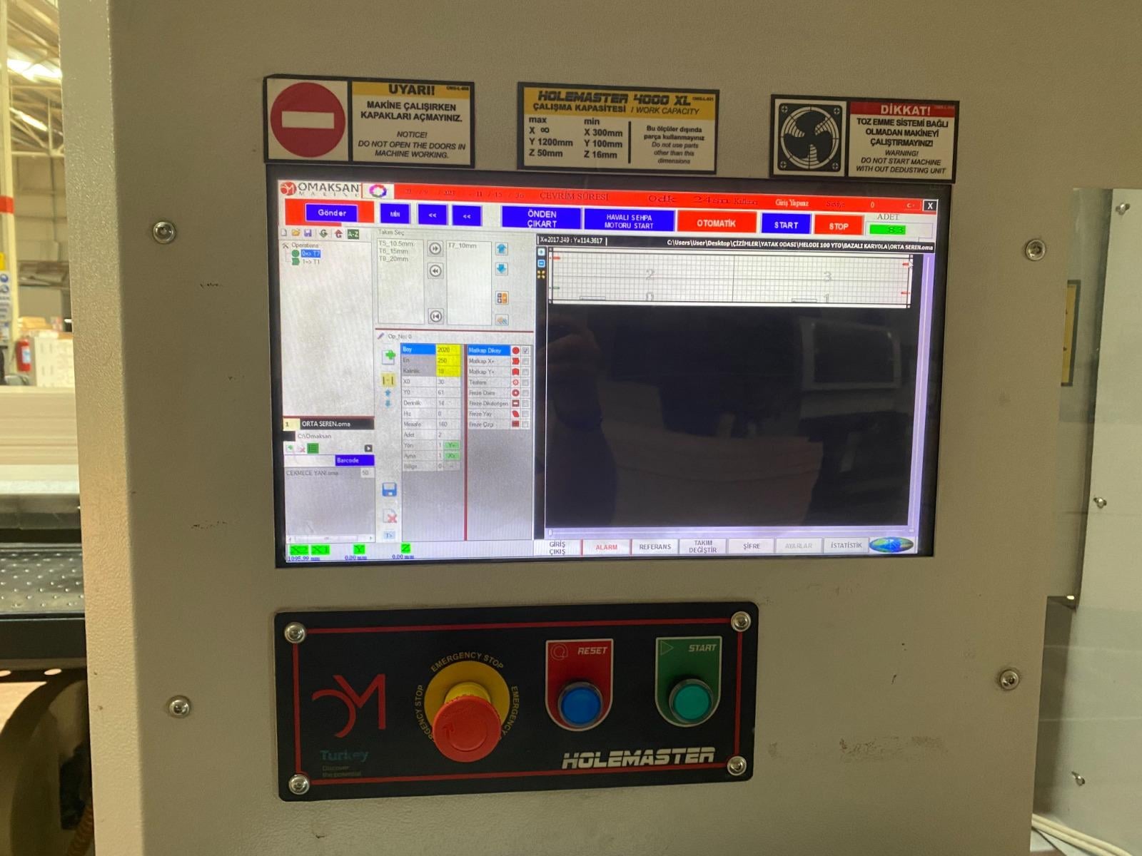 Omaksan Holemaster 4000 Xline Cnc Delik Makinesi (2018)