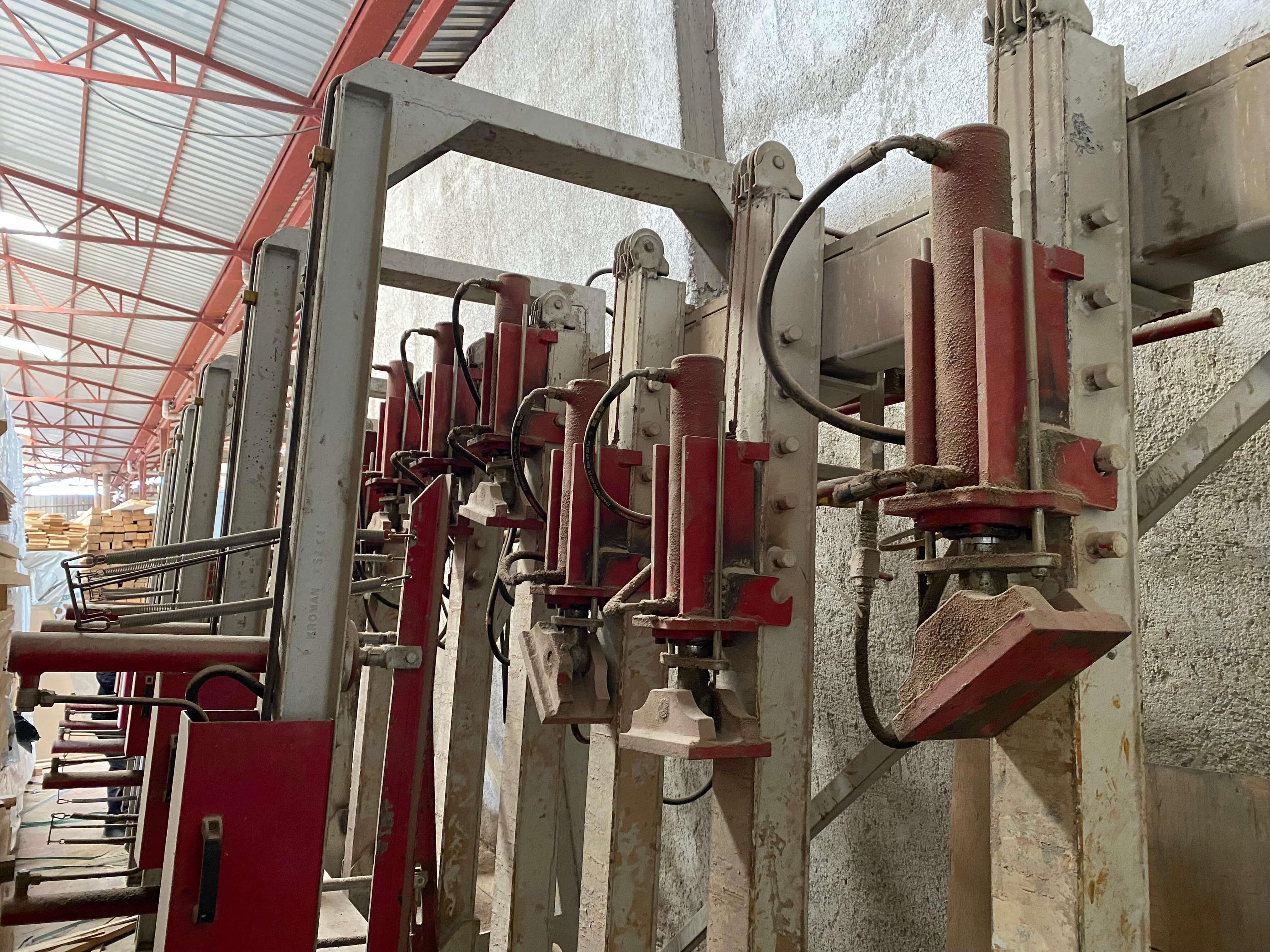 Özel Üretim 8 Metre Lamine Ahşap Pres Makinesi