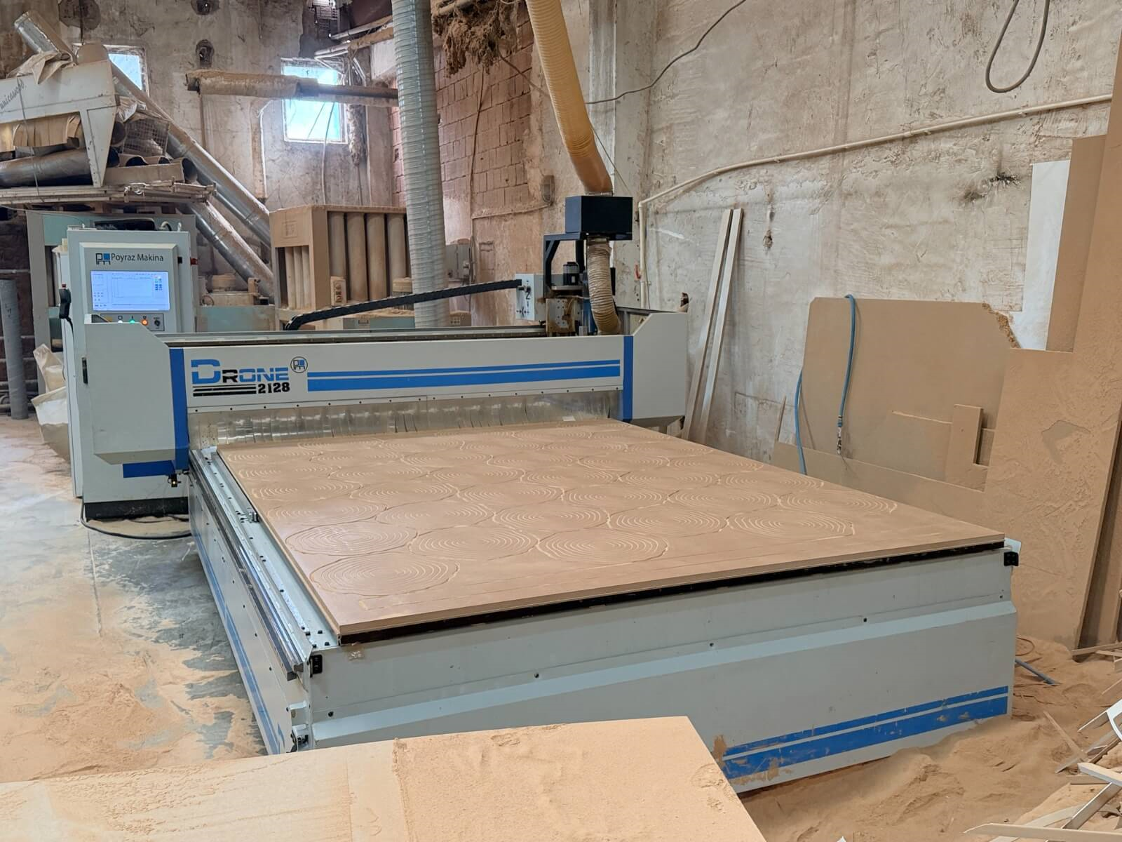 POYRAZ MAKİNA Drone 2128 Düz Tabla Cnc Makinesi (2021)
