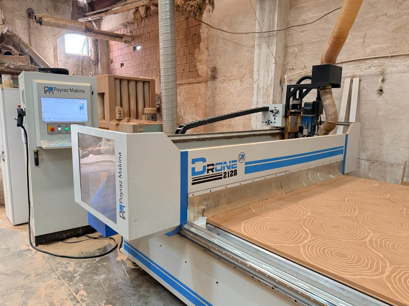 POYRAZ MAKİNA Drone 2128 Düz Tabla Cnc Makinesi (2021)