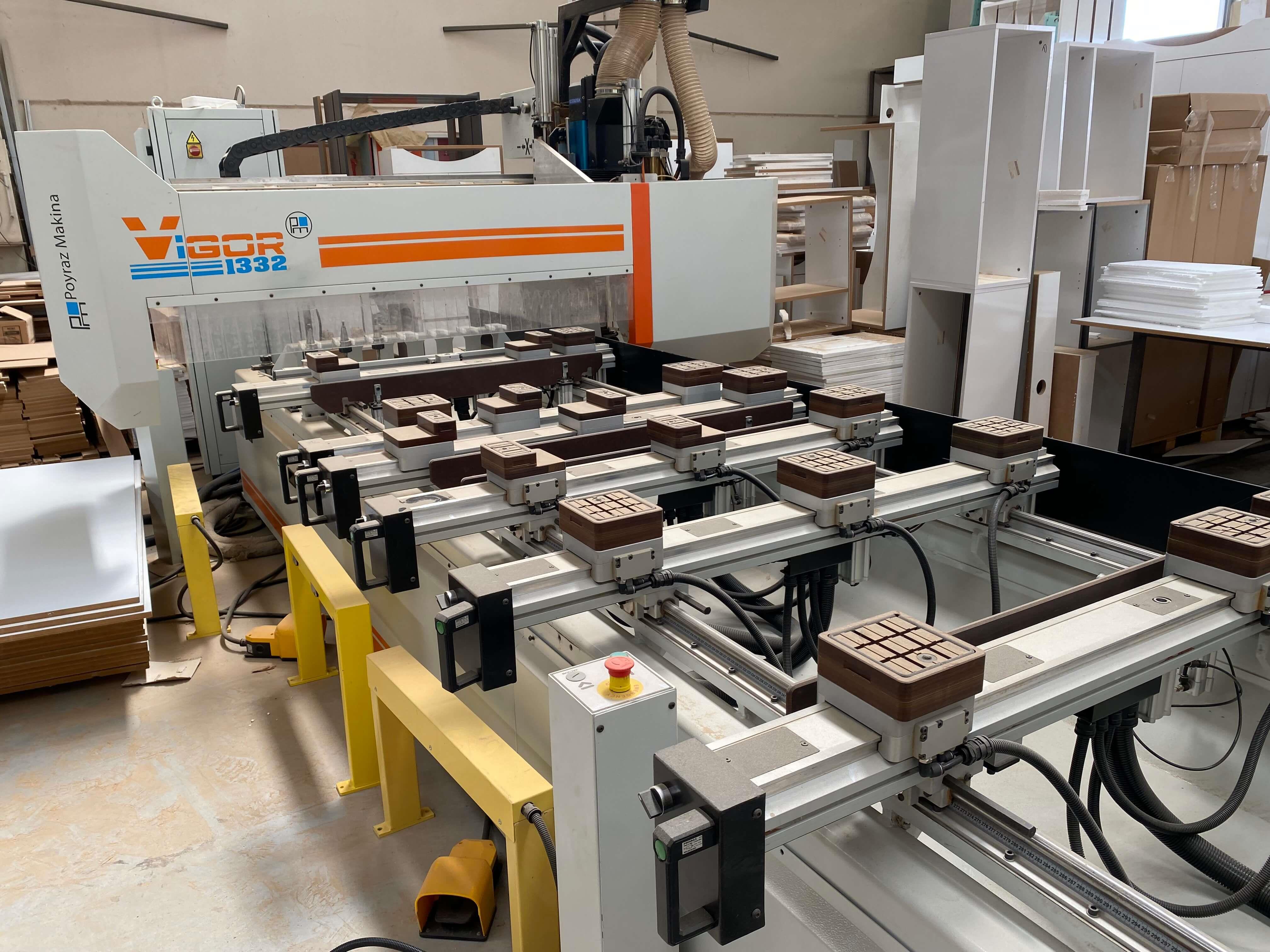Poyraz Makina Vigor 1332 Kapı Frezeli Cnc Makinesi (2022)