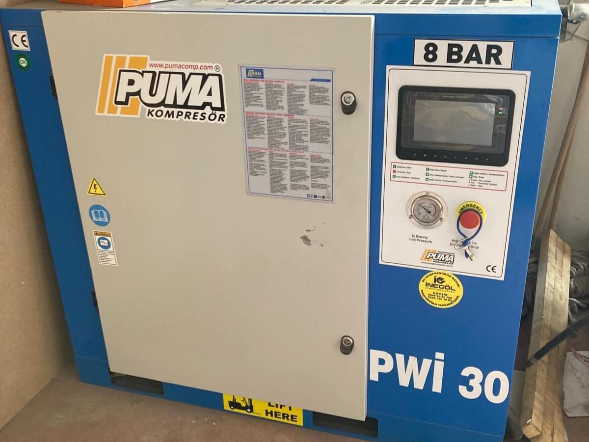 Puma 22 Kw Kompresör ve 1000 Lt. Hava Tankı (2023)