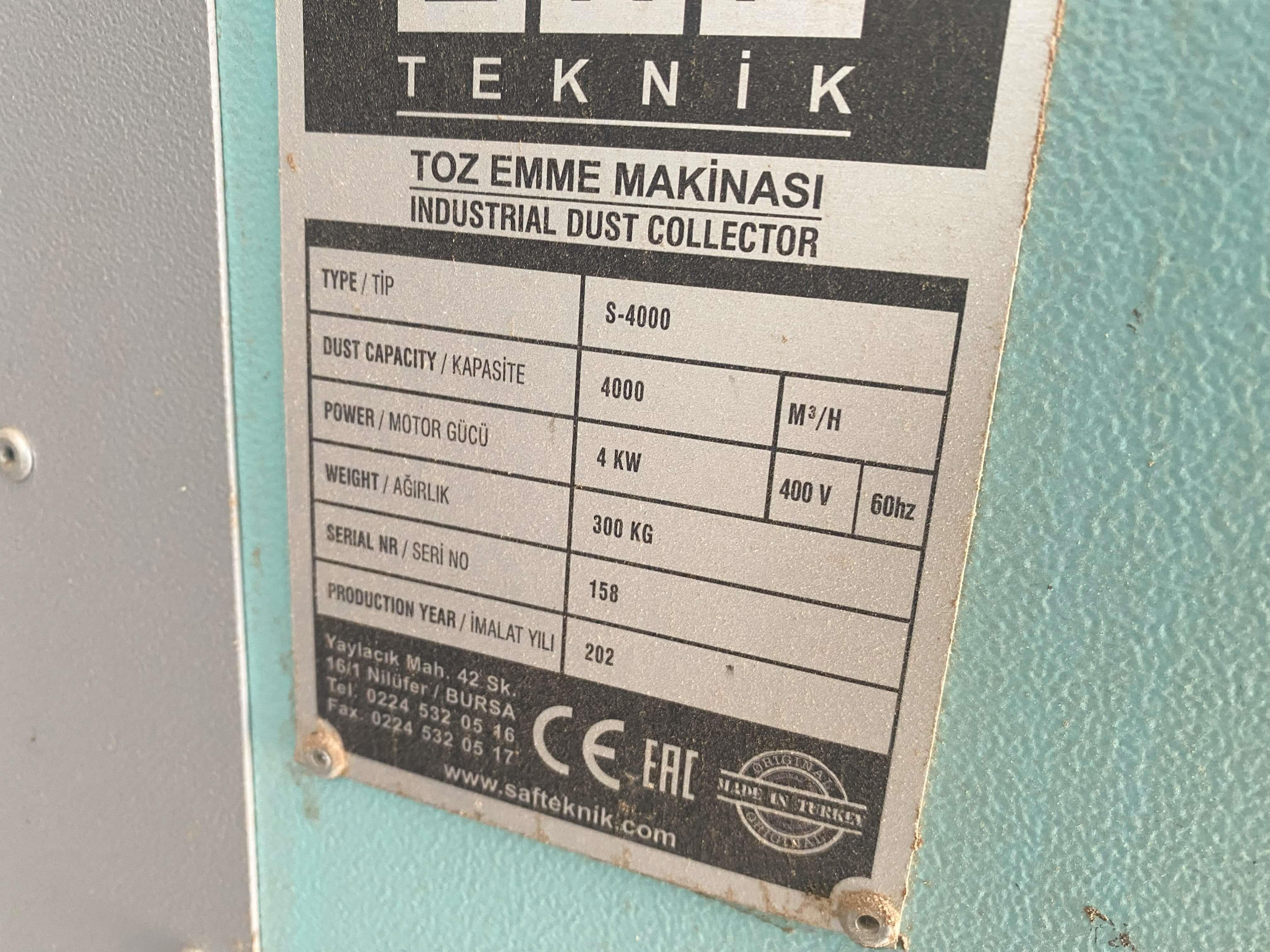 Saf Teknik S-4000 4000 m3 Toz Emme Makinası (2022)