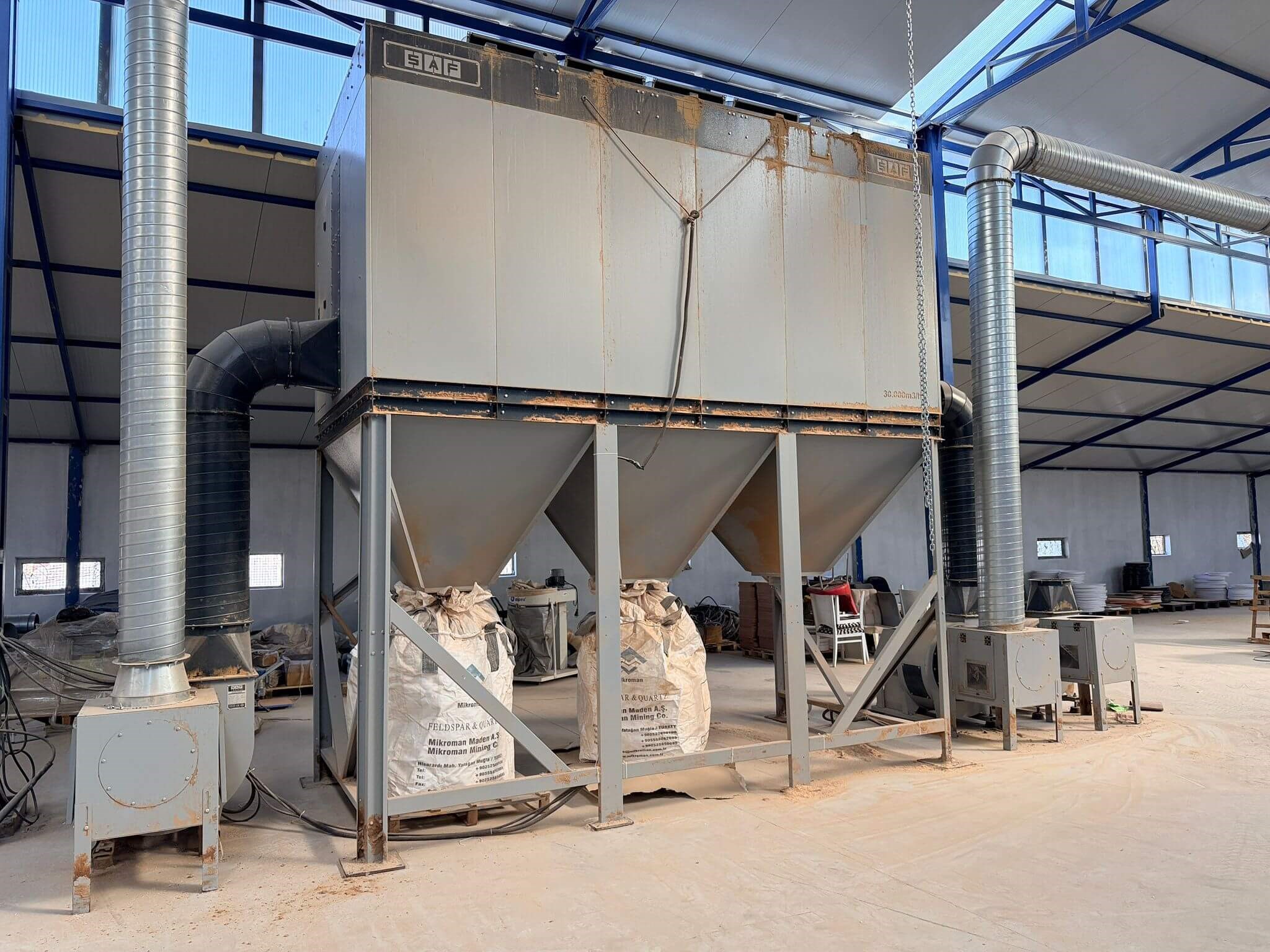 SAFTEKNIK 30.000 M3 3 Motorlu Toz Emme Sistemi (2022)