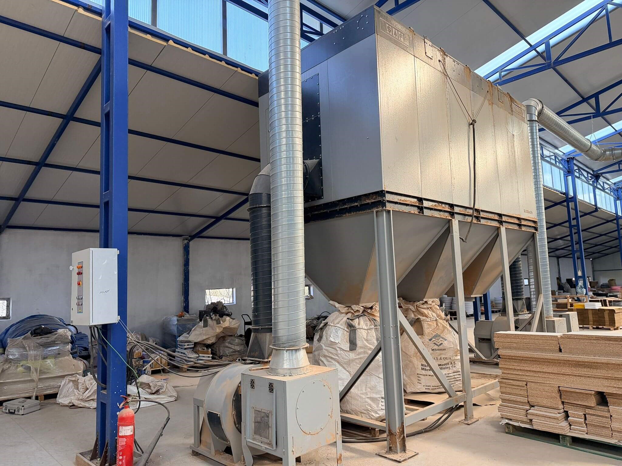 SAFTEKNIK 30.000 M3 3 Motorlu Toz Emme Sistemi (2022)