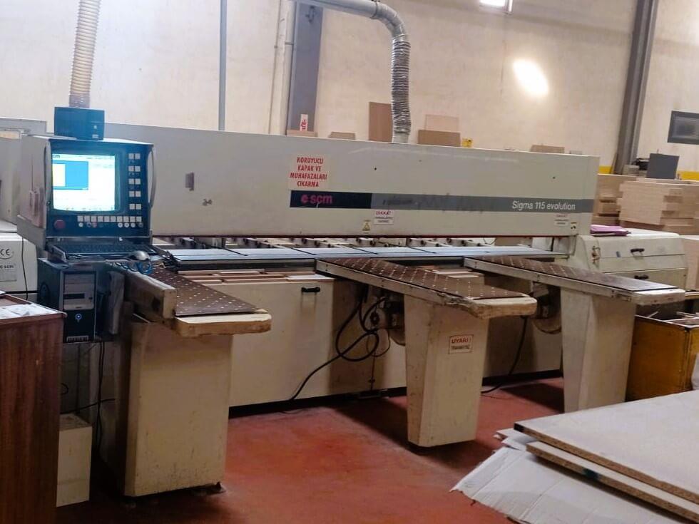 Scm Sigma 115 Önden Yüklemeli Panel Ebatlama Makinesi (2000)