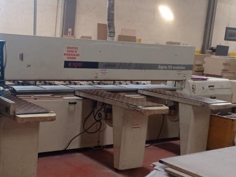 Scm Sigma 115 Önden Yüklemeli Panel Ebatlama Makinesi (2000)