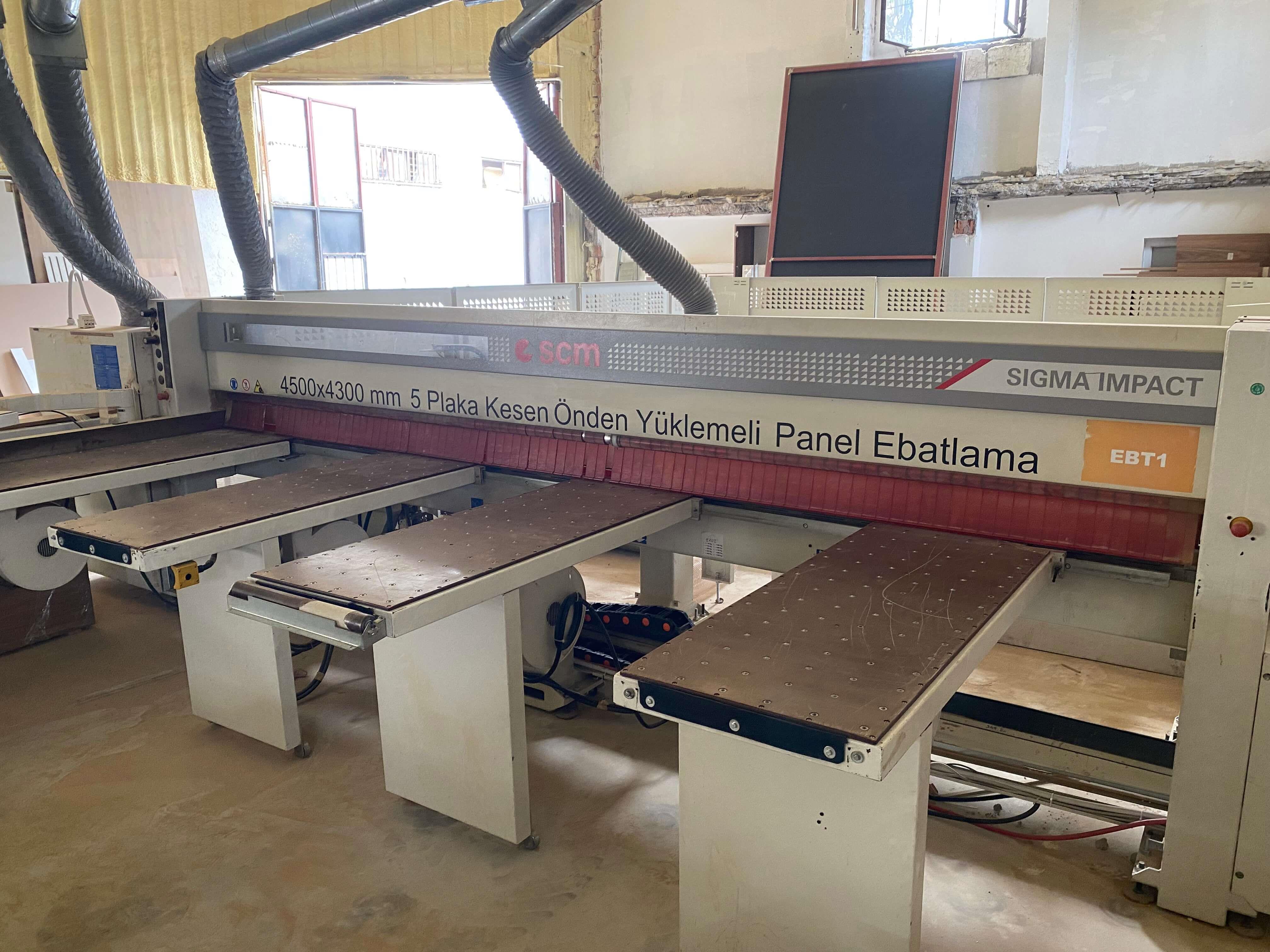 Scm Sigma İmpact 87 Önden Yüklemeli Panel Ebatlama Makinesi (2010)