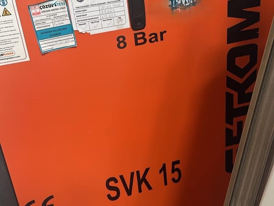 SETKOM Svk 15 Kompresör Makinesi (2014)
