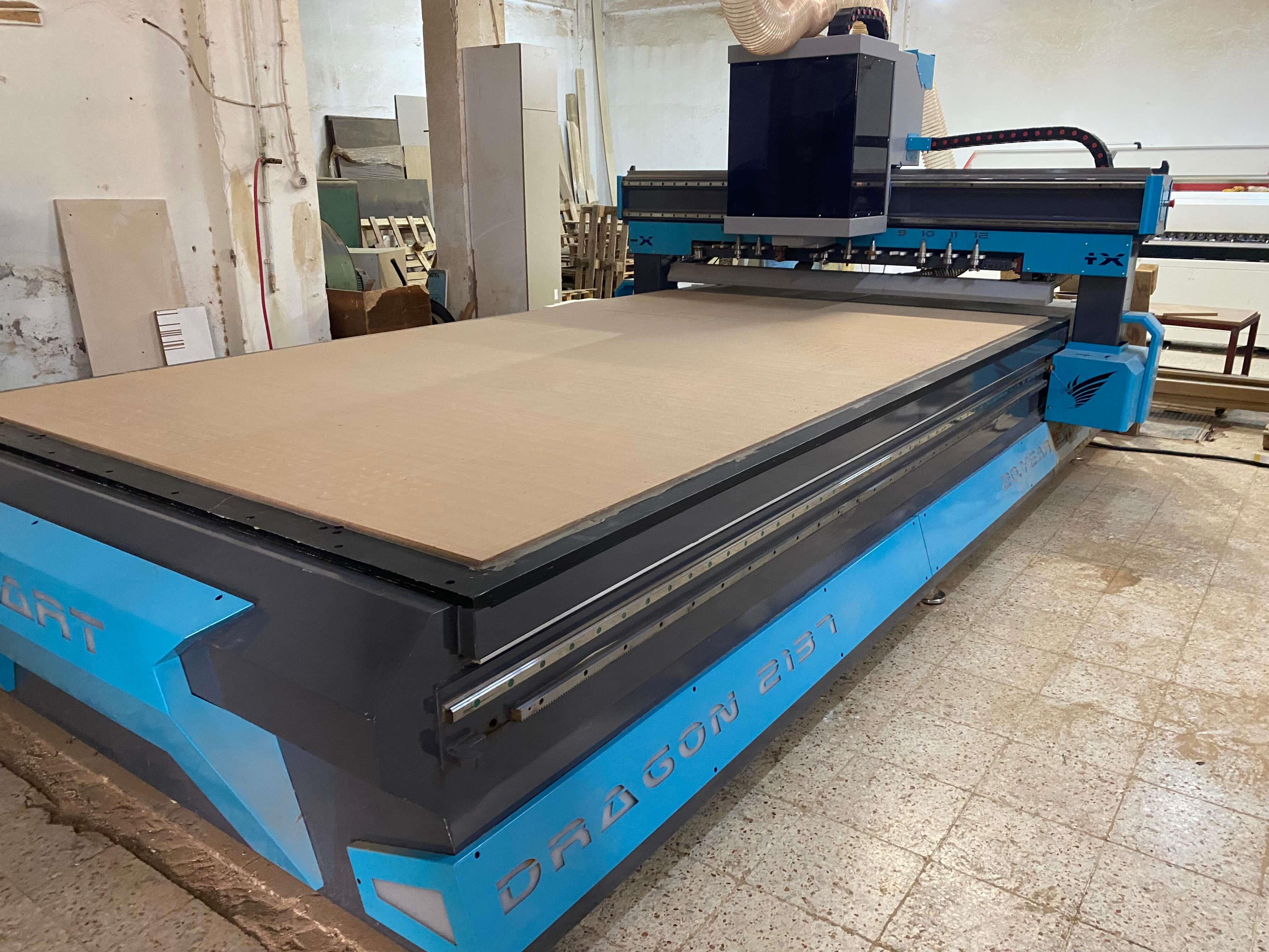 Smart Dragon 2137 Süpürmeli Düz Tabla Cnc Makinesi (2024)