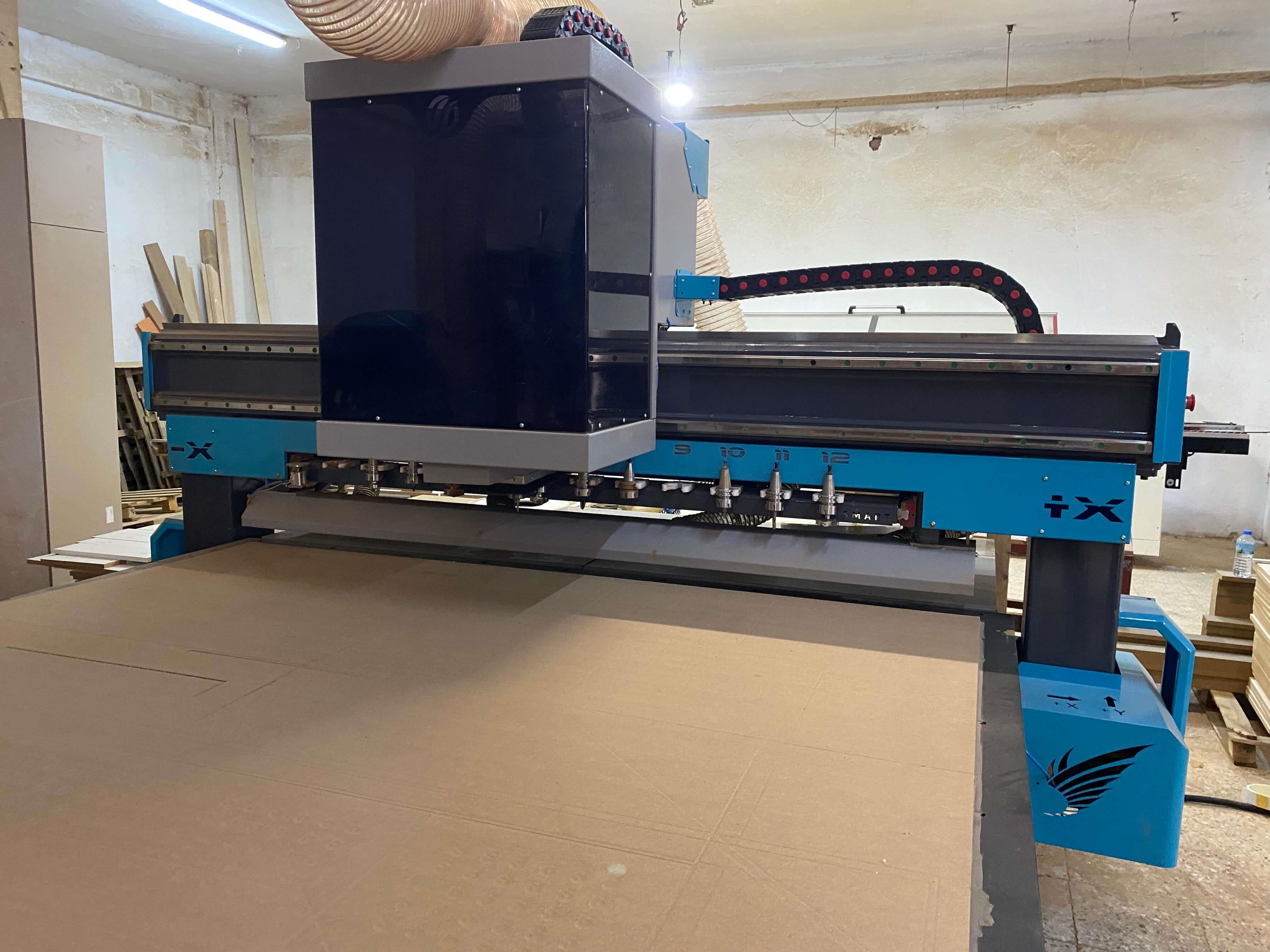 Smart Dragon 2137 Süpürmeli Düz Tabla Cnc Makinesi (2024)