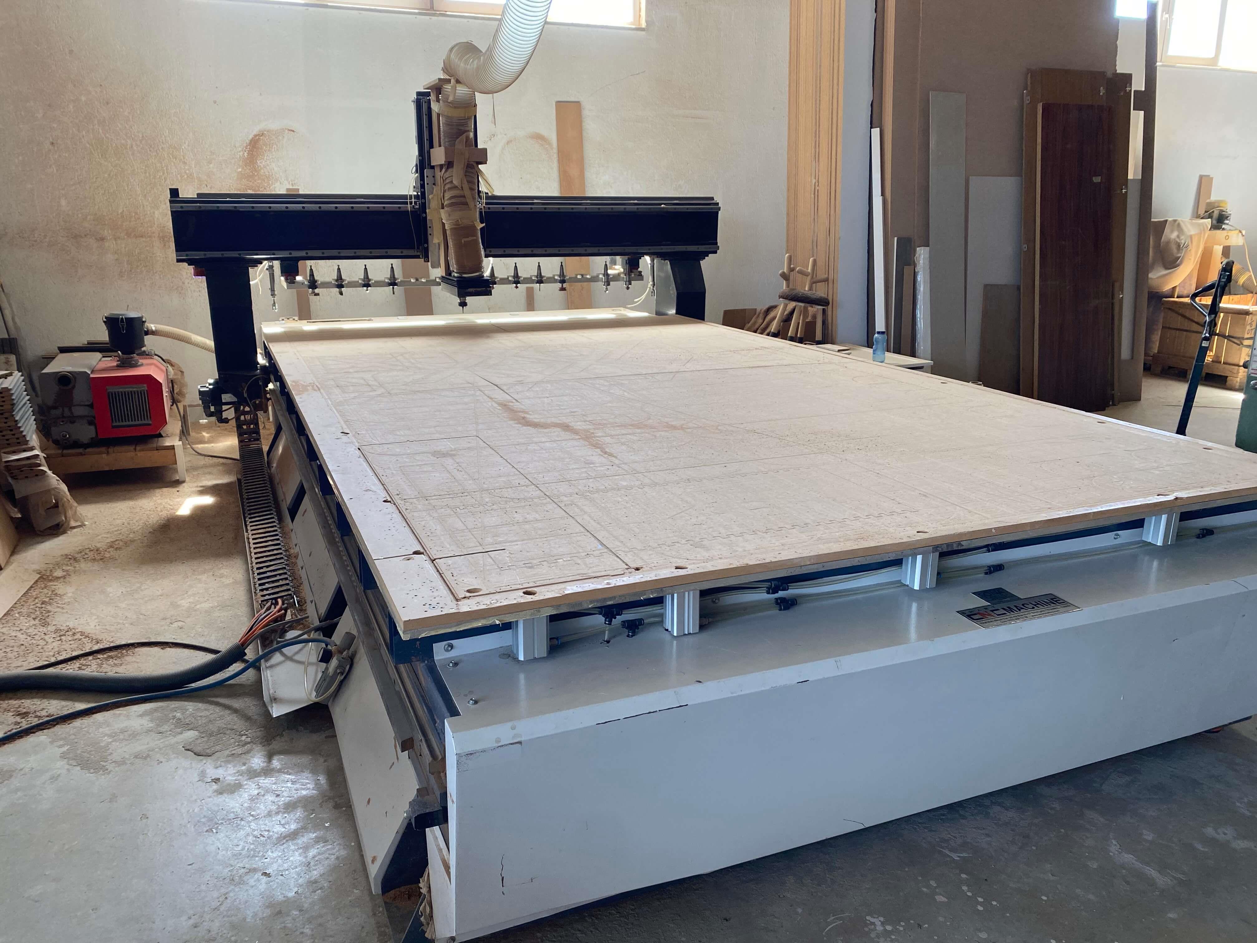 Smart Woodmax 2137 Süpürme Boşaltmalı Düz Tabla Cnc Makinesi (2021)