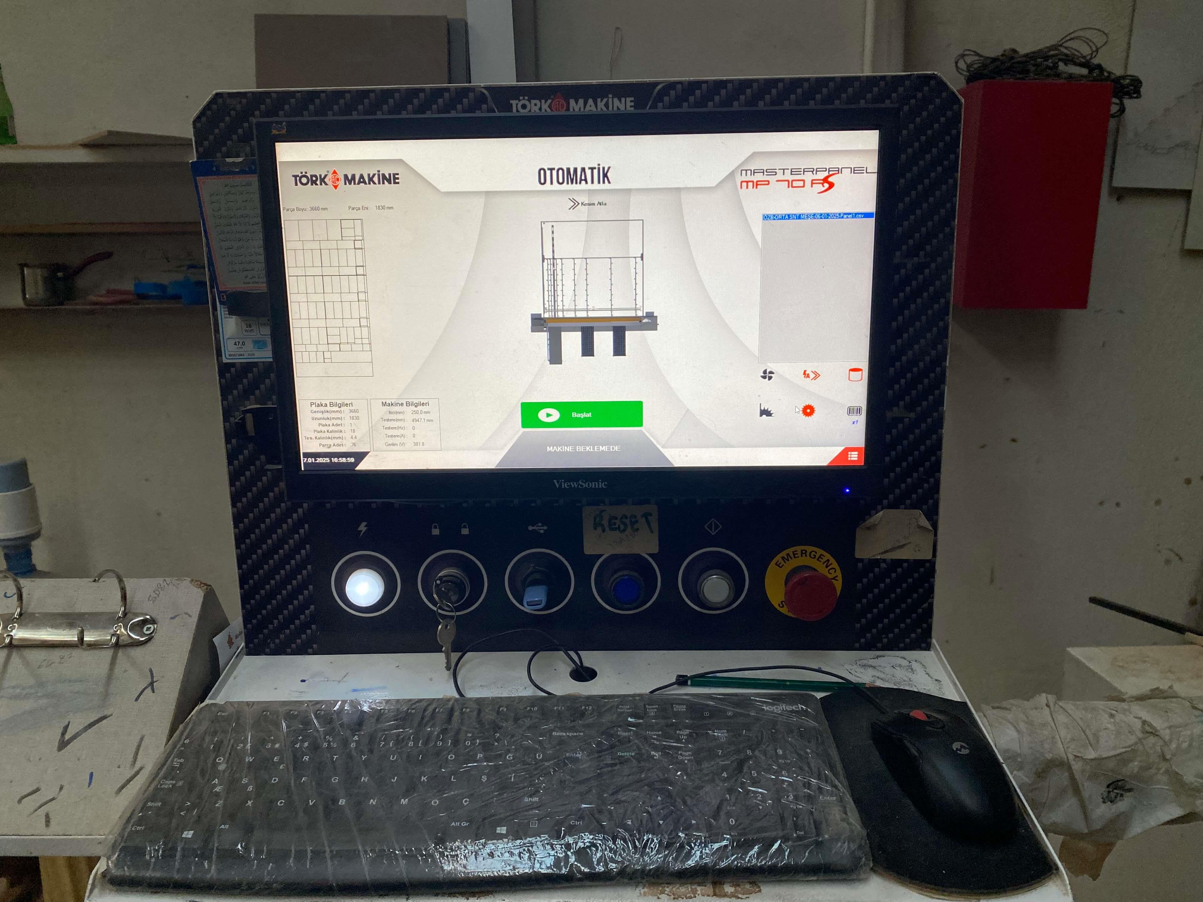 Törk Mp 70 Rs Panel Ebatlama Makinesi (2018)