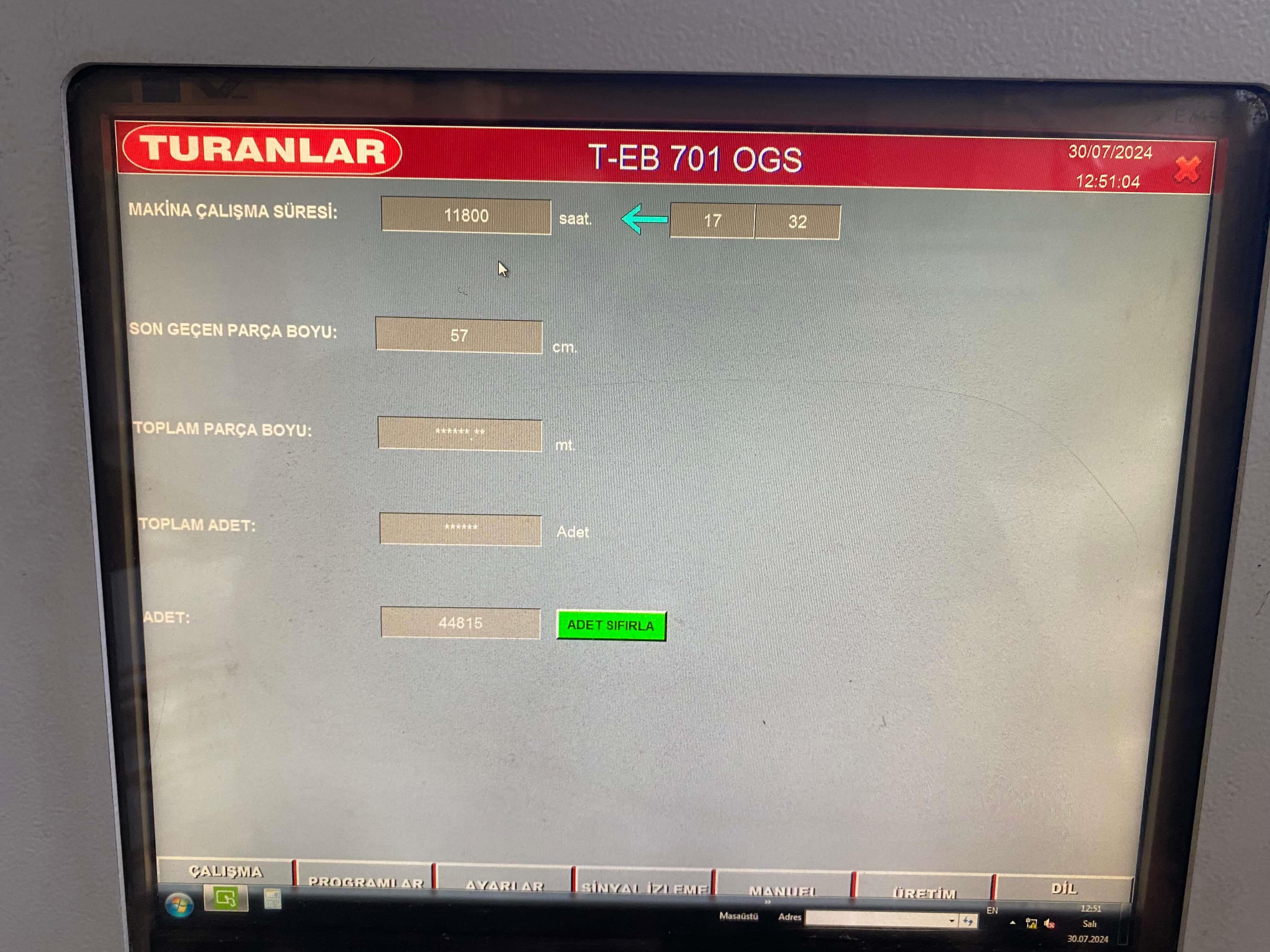 Turanlar 701 Ogs Kenar Bantlama Makinesi (2015)