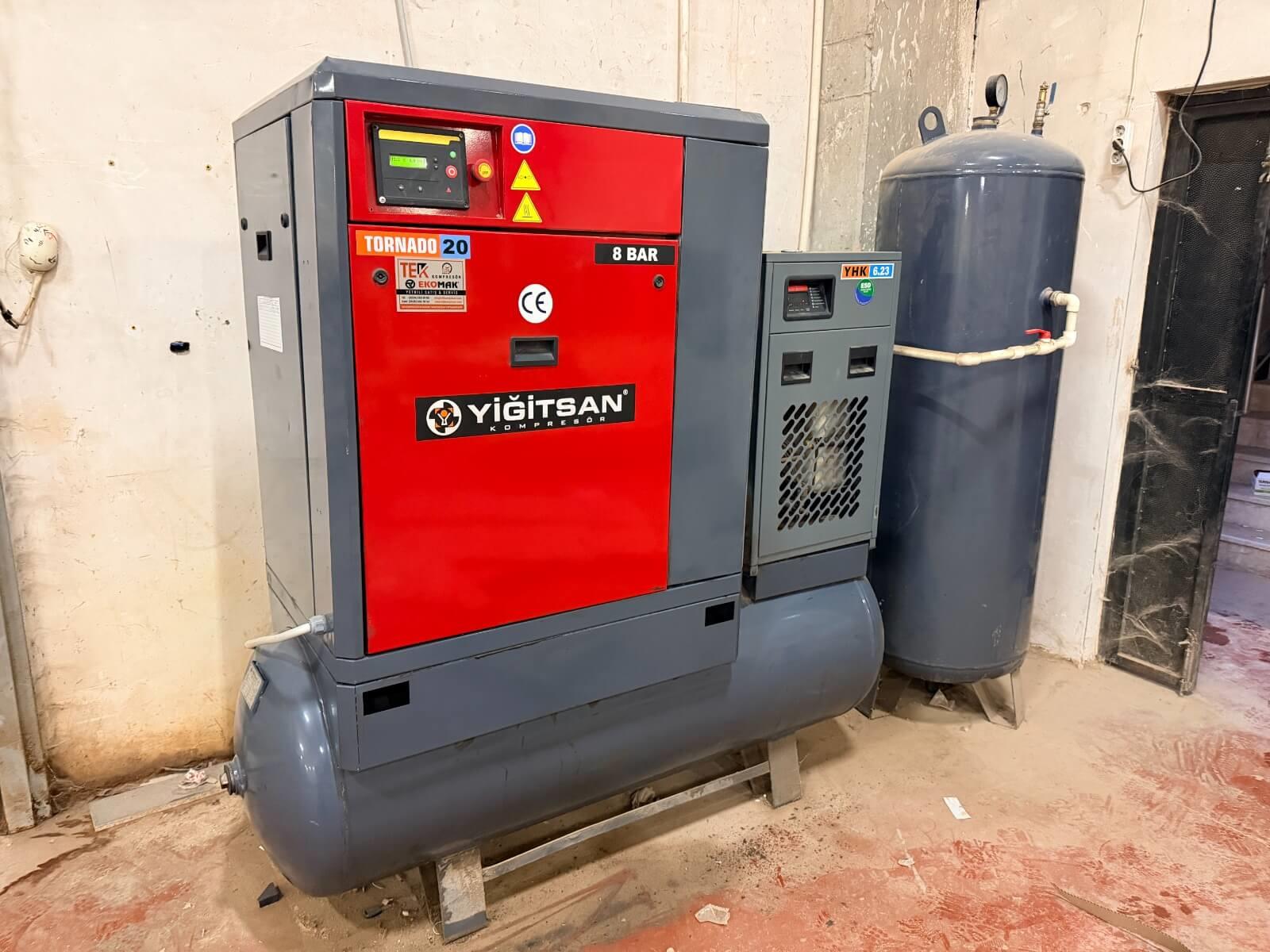 Yiğitsan Tornado 20 Kompresör Makinesi (2021)