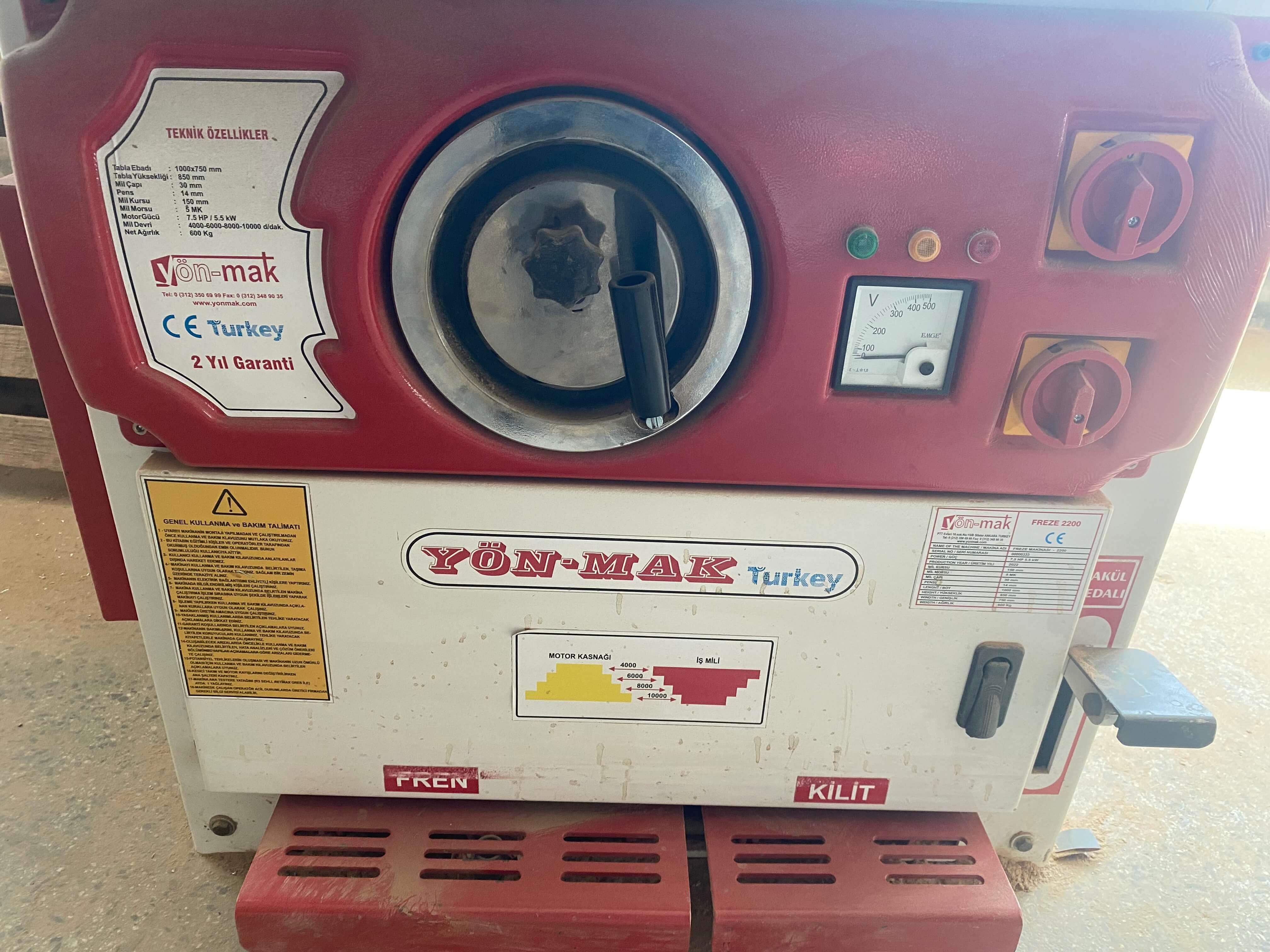 Yön-mak 2200 Freze Makinesi (2022)