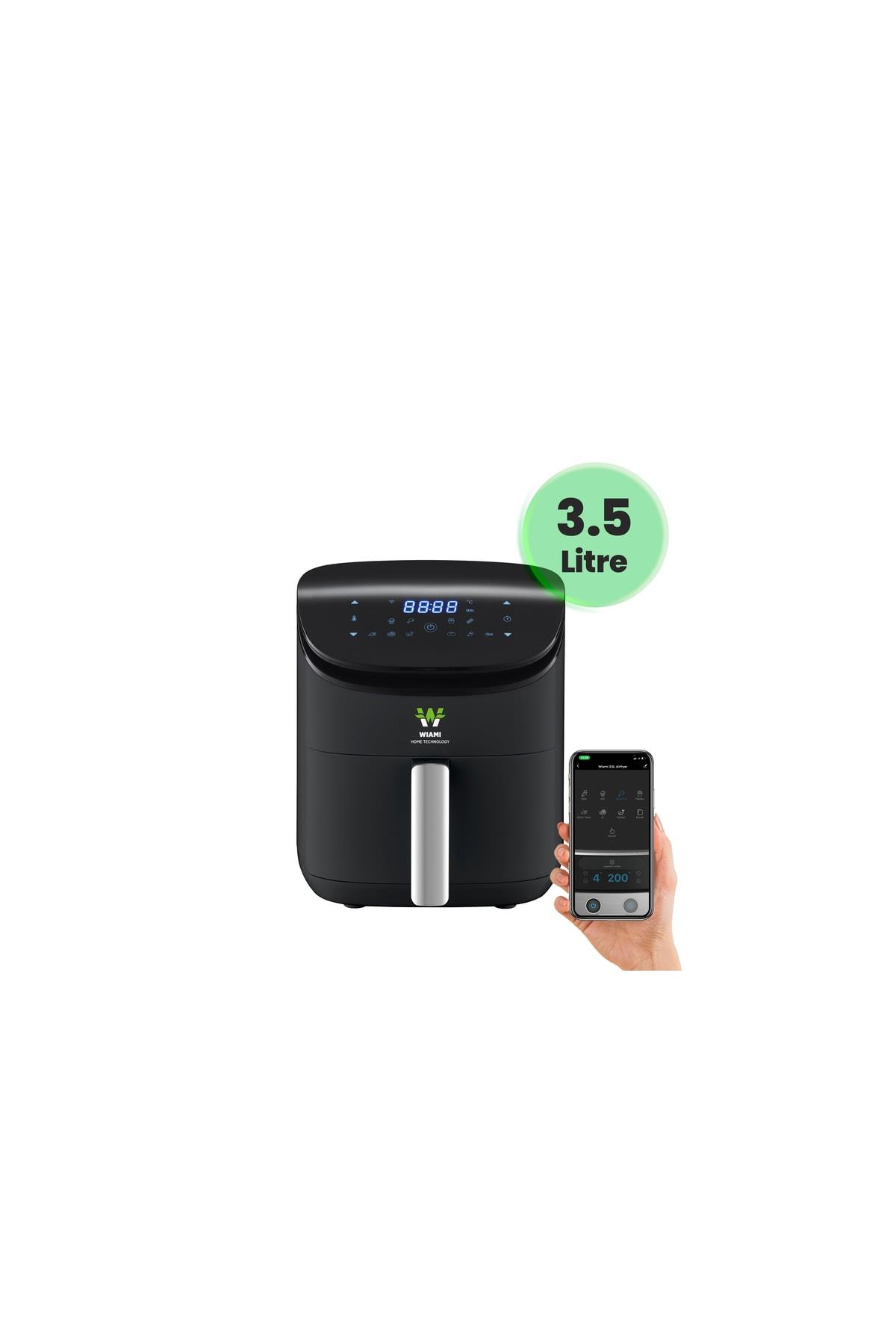 Airfryer 3.5 L Akıllı Yağsız Hava Fritözü Siyah