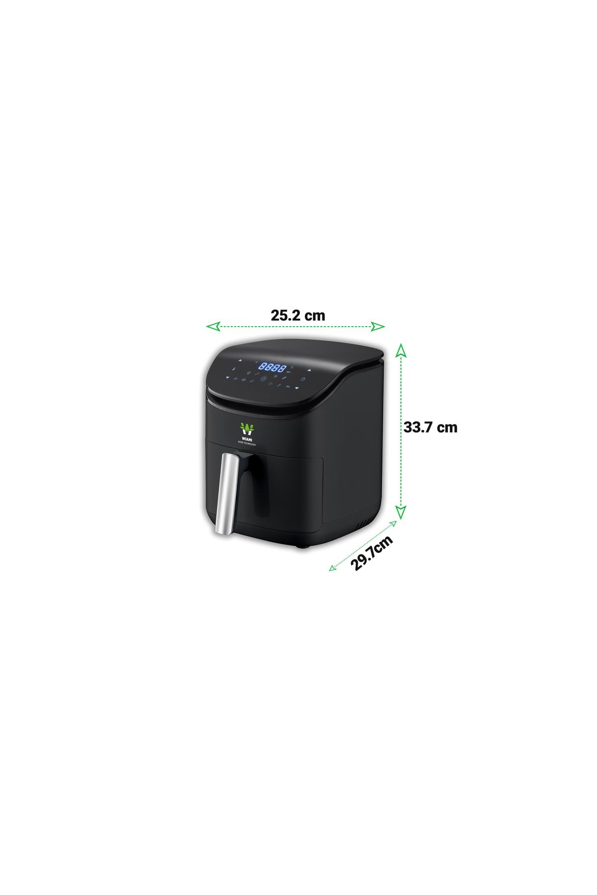 Airfryer 3.5 L Akıllı Yağsız Hava Fritözü Siyah
