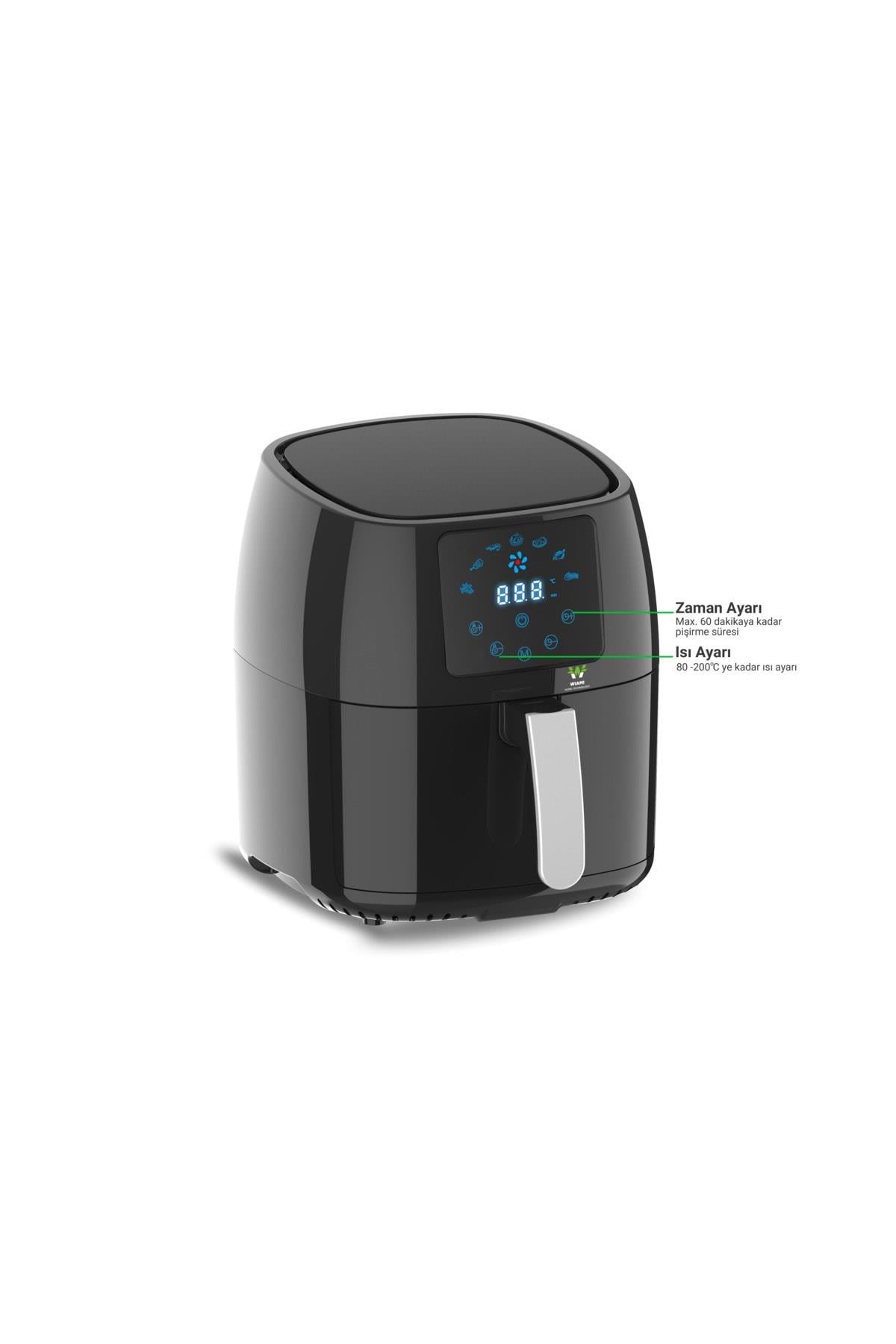 Airfryer 4.5 L Hava Fritözü Siyah