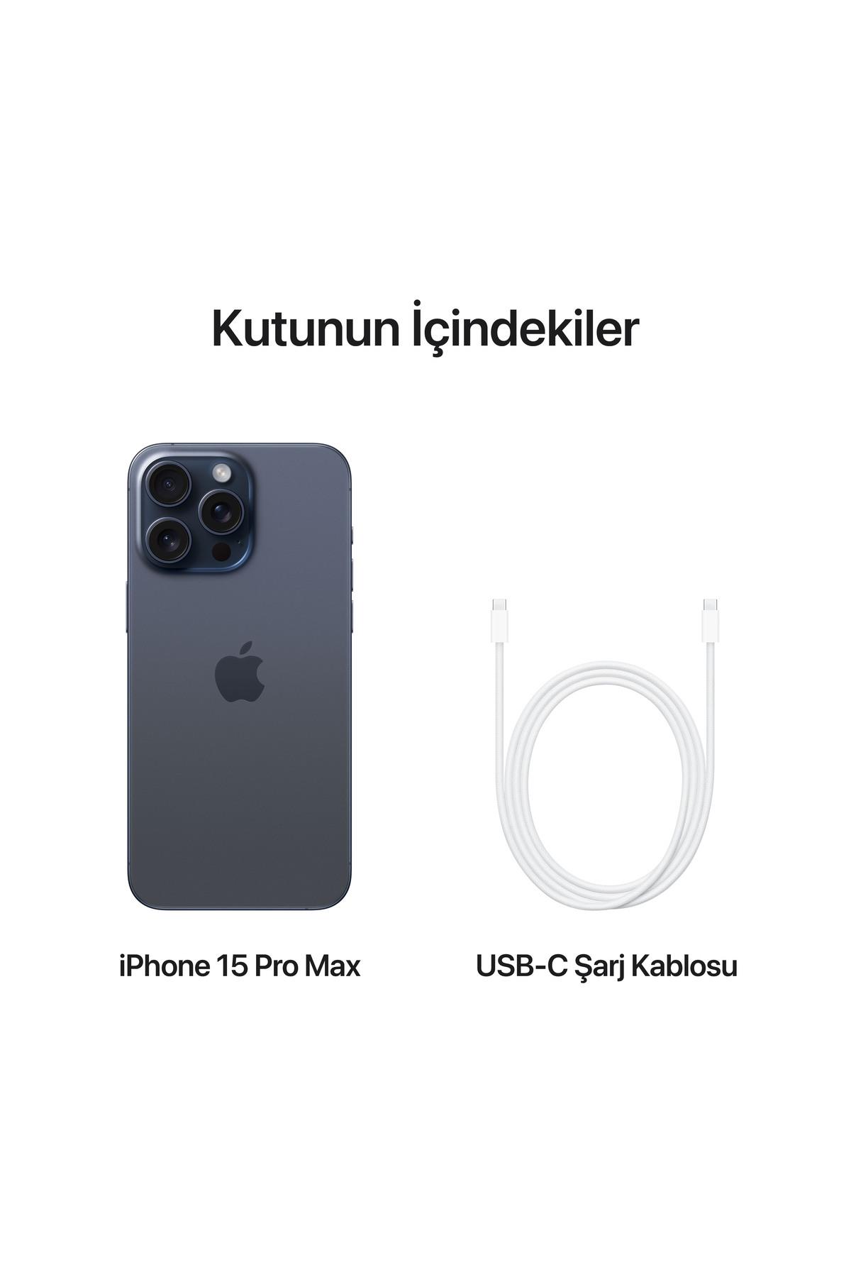iPhone 15 Pro Max 256 GB Mavi Titanyum