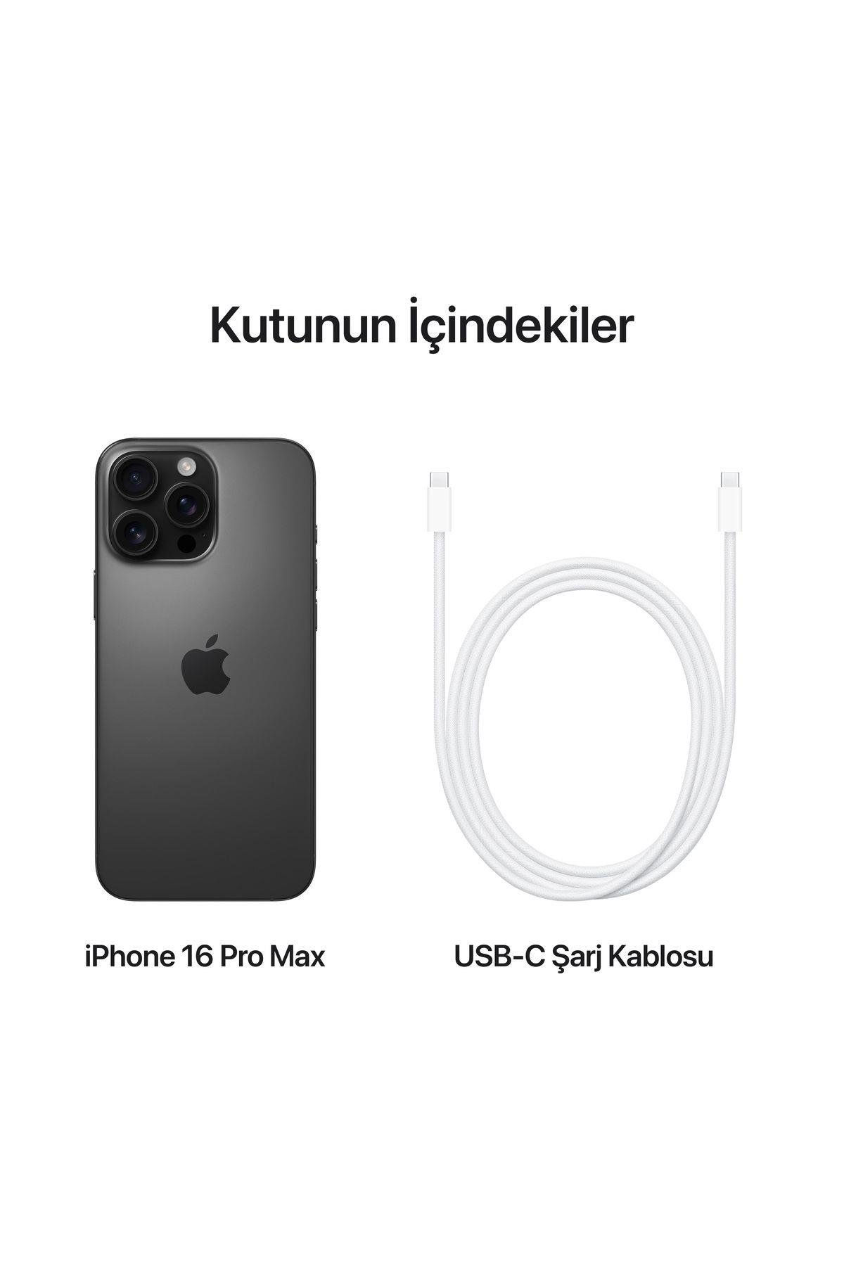 iPhone 16 Pro Max 256GB Siyah Titanyum