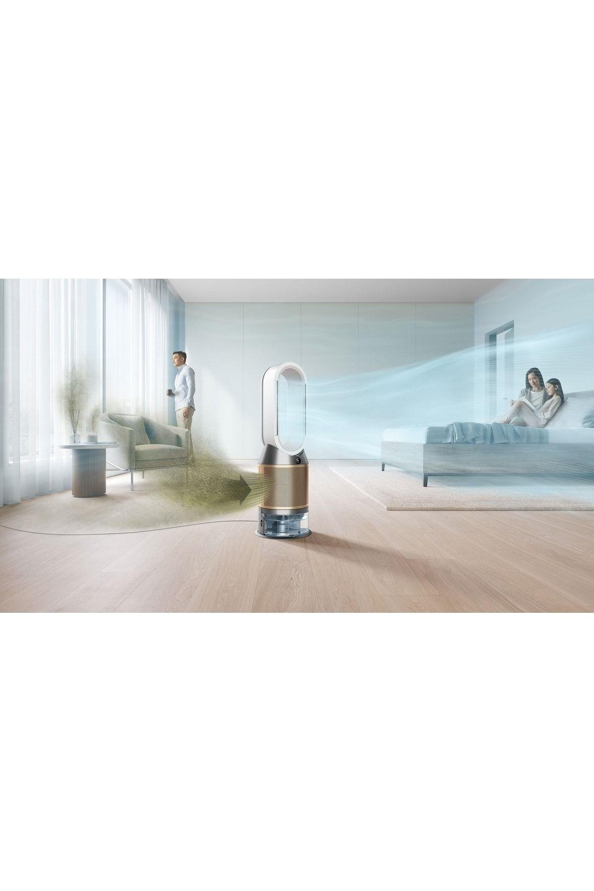 Purifier Humidify+Cool Formaldehyde Hepa ve Karbon Filtreli İyonizer Hava Temizleyici Gri