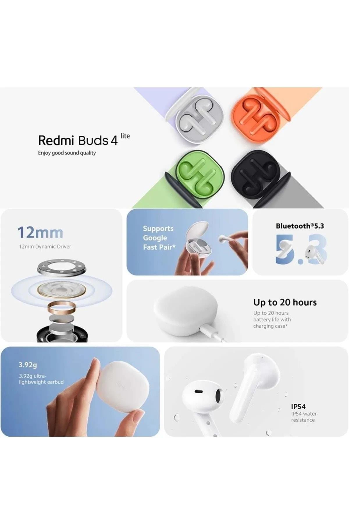 Redmi Buds 4 Lite Bluetooth Kulaklık Beyaz