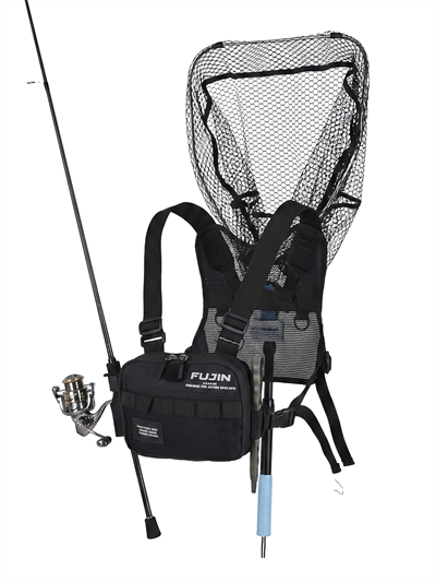 Fujin Aji Vest Tactical Black Balıkçı Çantası