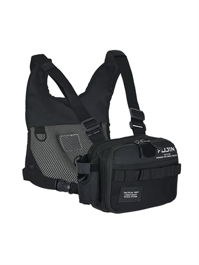Fujin Aji Vest Tactical Black Balıkçı Çantası