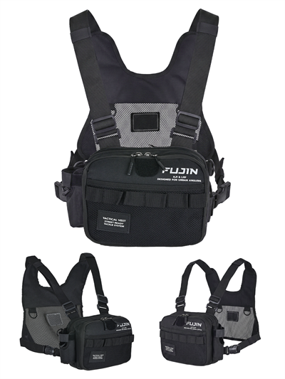 Fujin Aji Vest Tactical Black Balıkçı Çantası