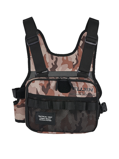 Fujin Aji Vest Tactical Brown Camo Balıkçı Çantası