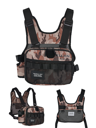 Fujin Aji Vest Tactical Brown Camo Balıkçı Çantası